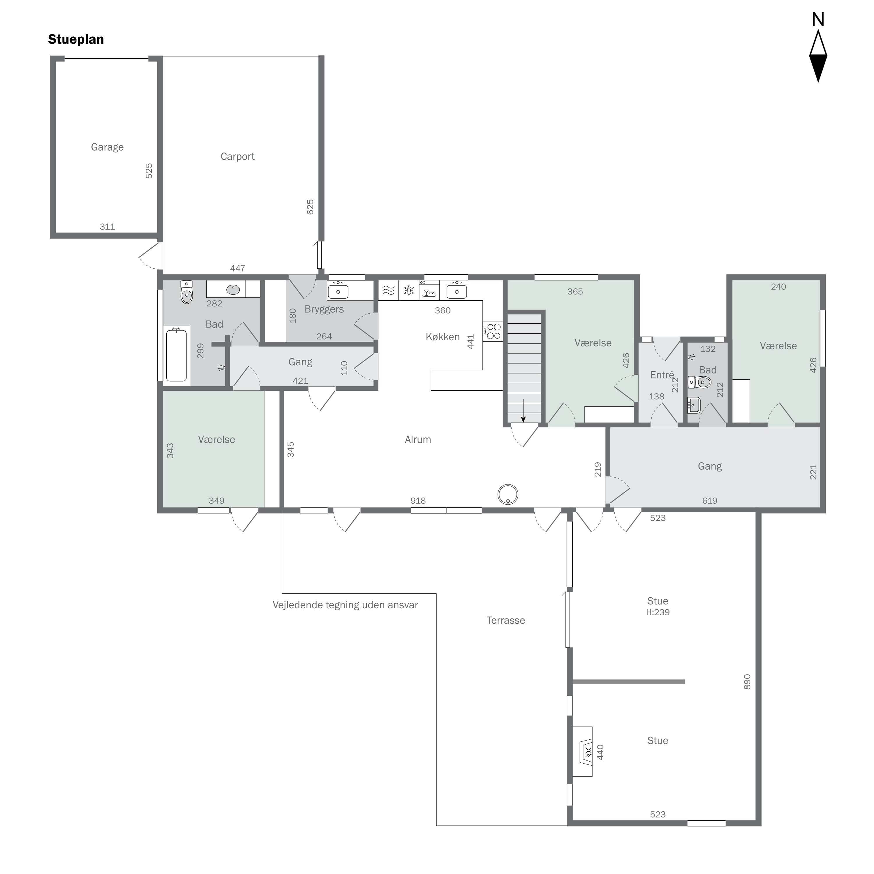 Plantegninger billede af Bjørn Nørgårds Vej 17, 7430 Ikast