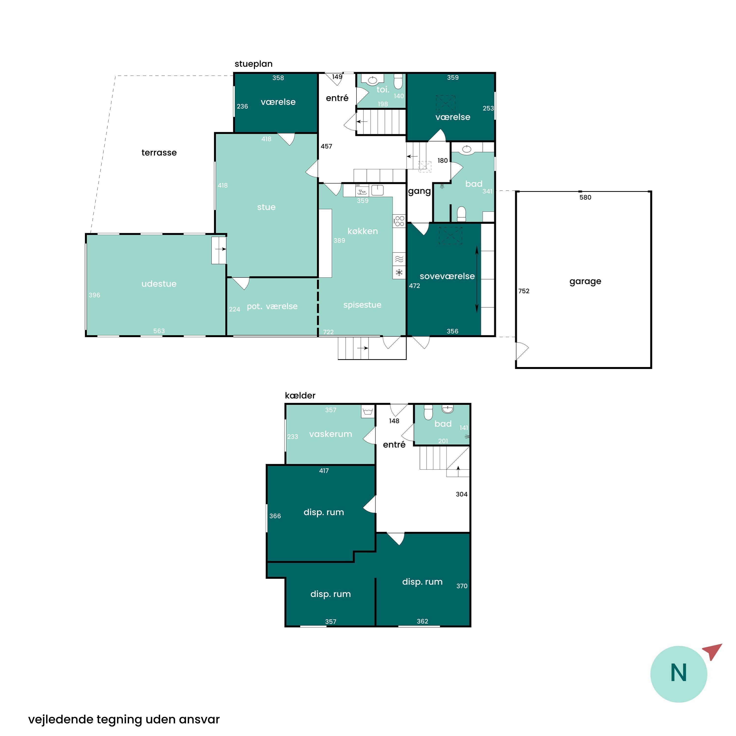 Plantegninger billede af Udesensvej 2, Bredballe, 7120 Vejle Øst
