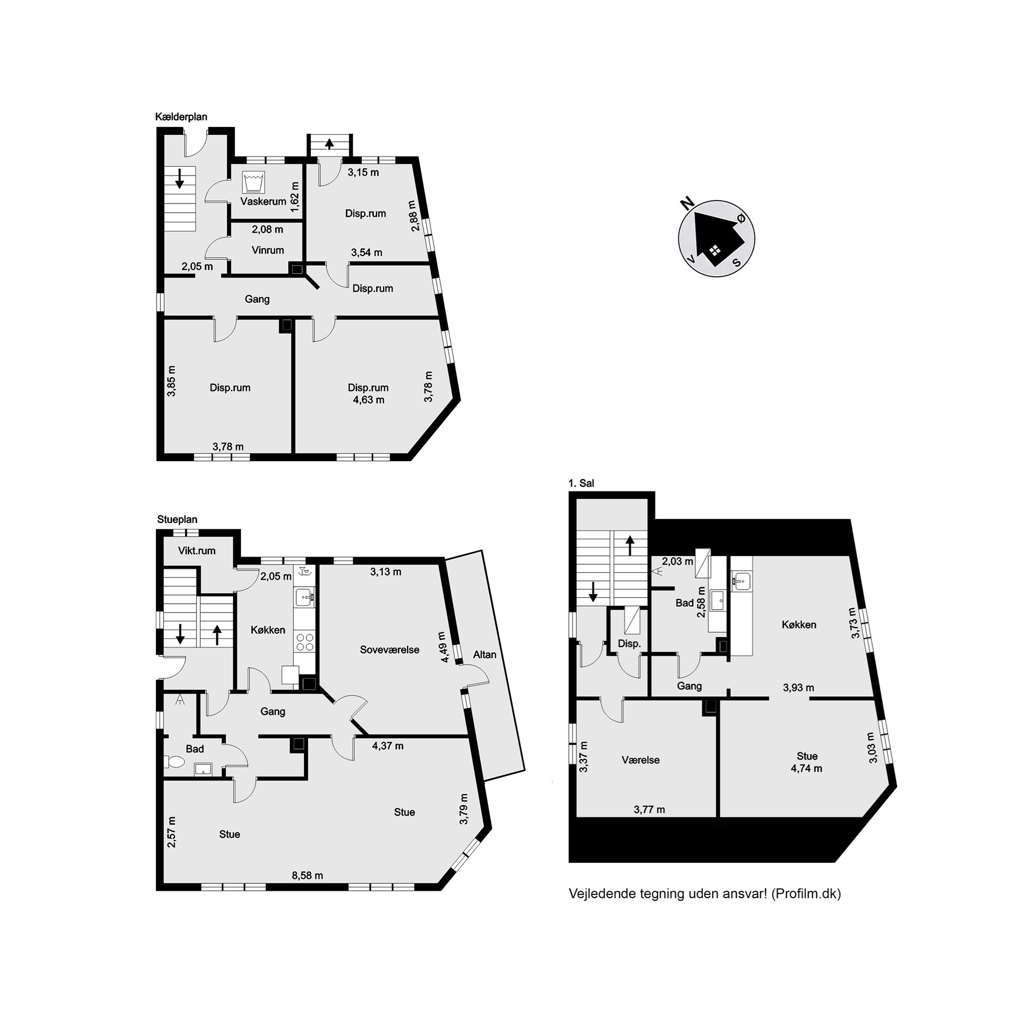 Plantegninger billede af Tønnesgade 34, Centrum, 7100 Vejle