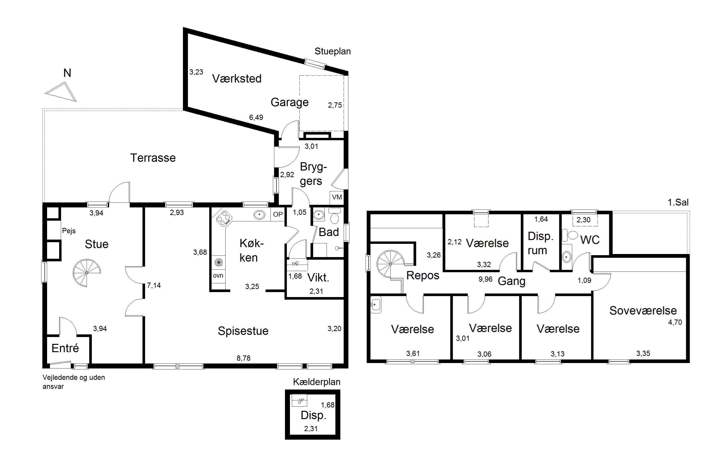 Plantegninger billede af Thistedvej 18, Halvrimmen, 9460 Brovst