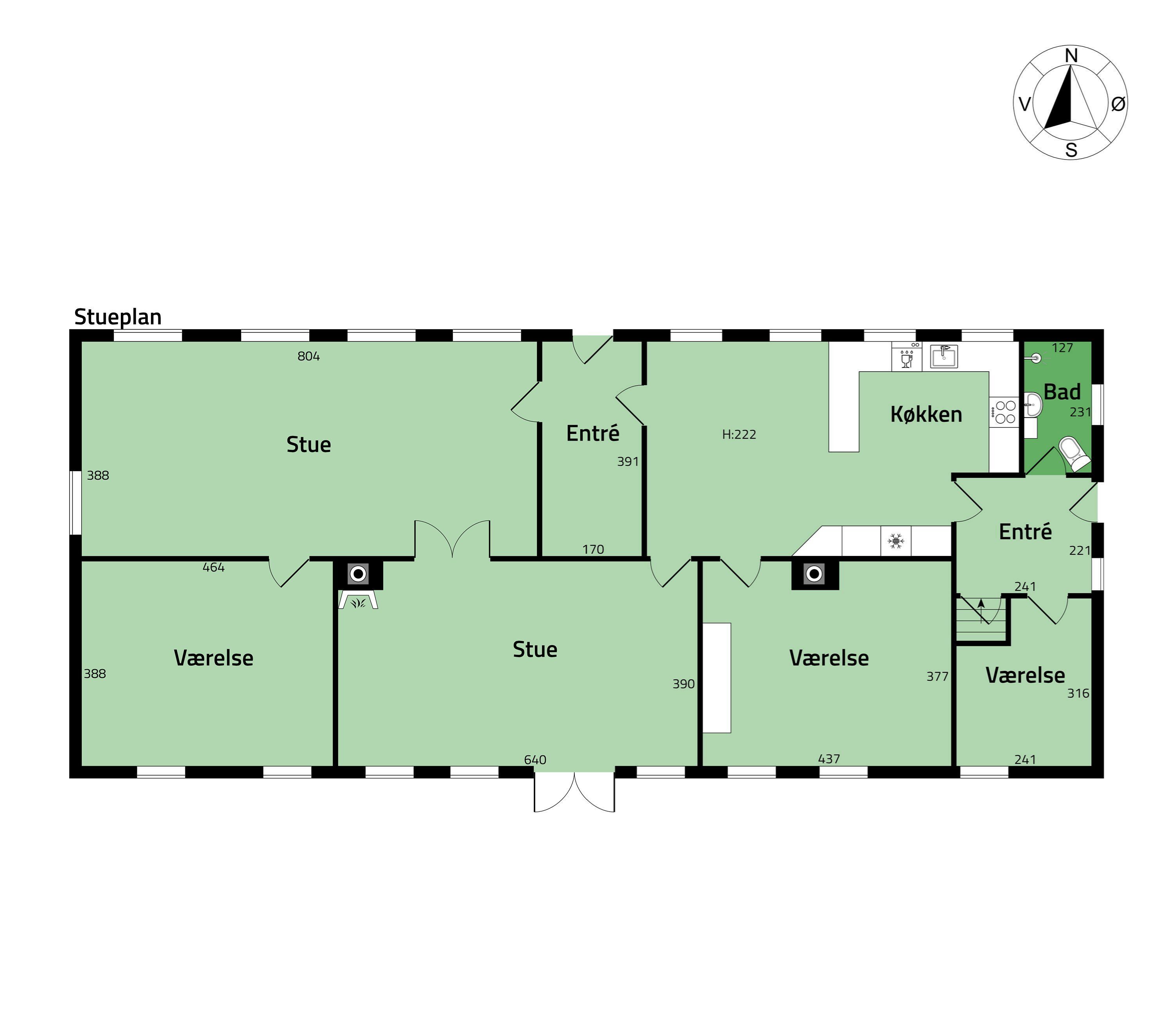 Plantegninger billede af Stjoul Fiskervej 1, Tåsinge, 5700 Svendborg