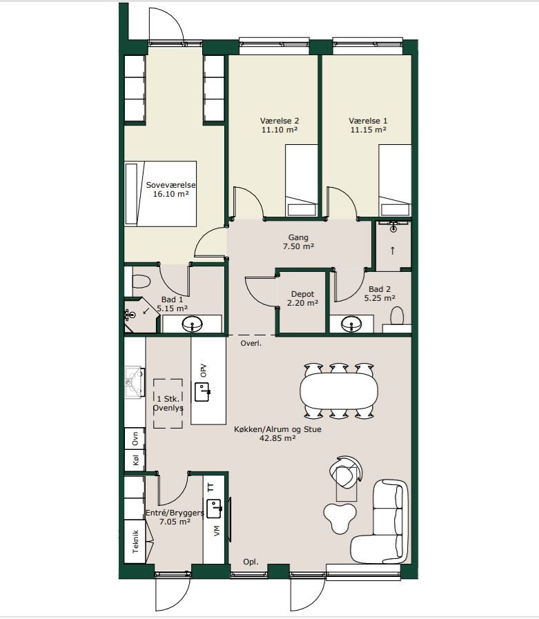 Plantegninger billede af Junker Ottos Vej 6, 8800 Viborg