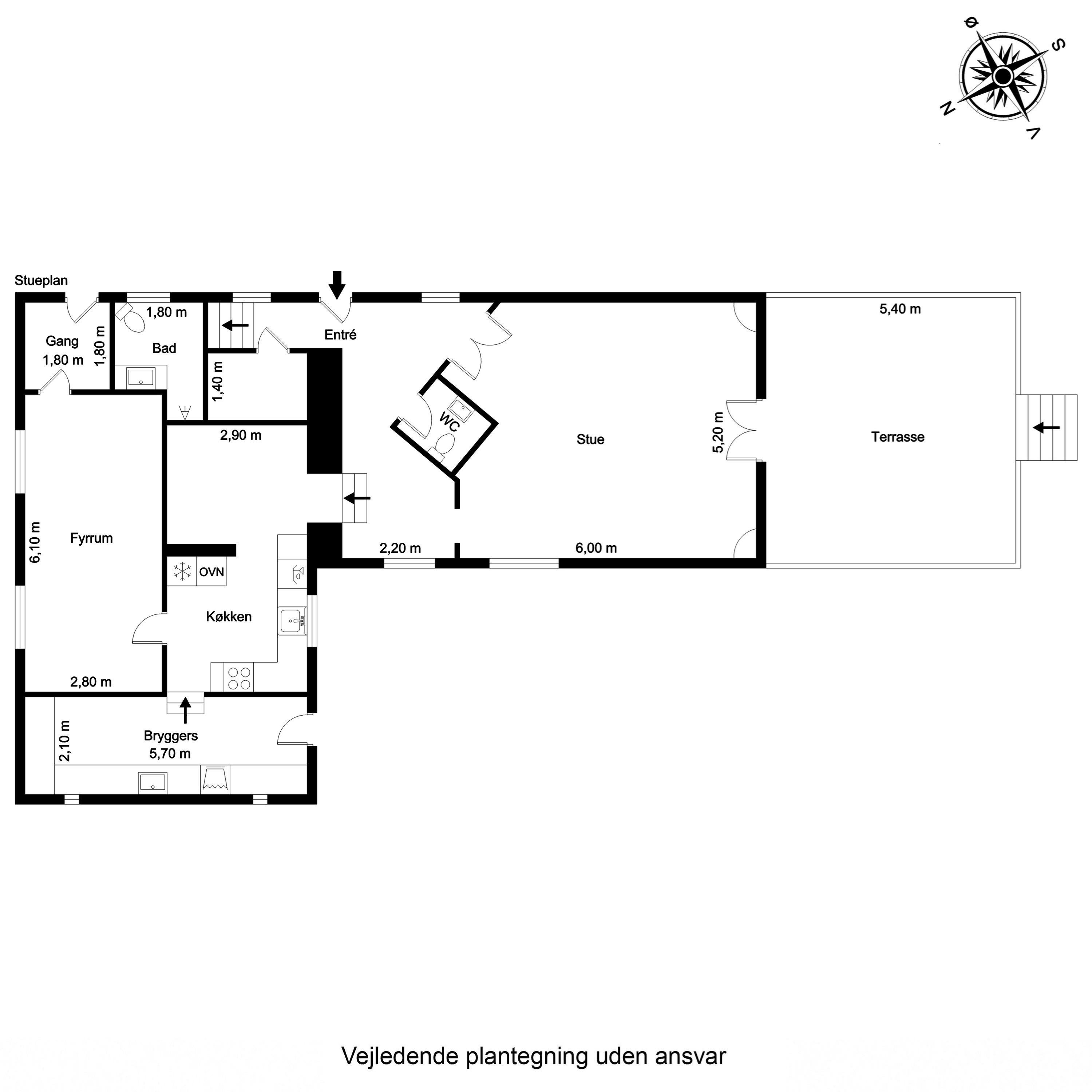 Plantegninger billede af Stærmosevej 160, 5690 Tommerup