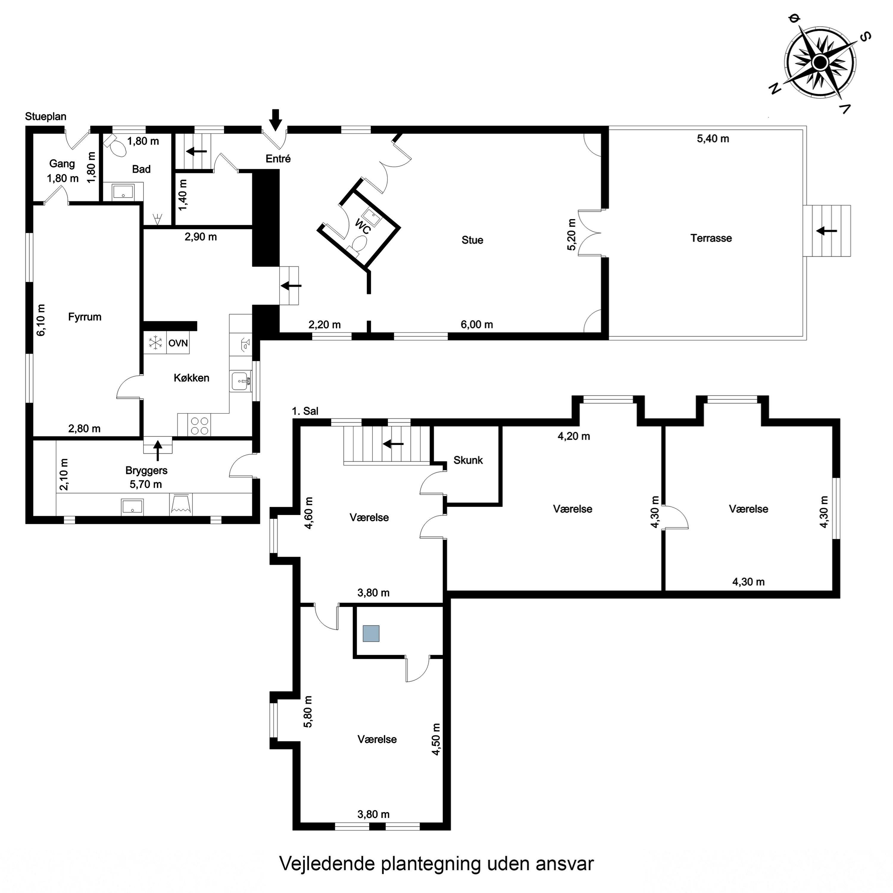Plantegninger billede af Stærmosevej 160, 5690 Tommerup