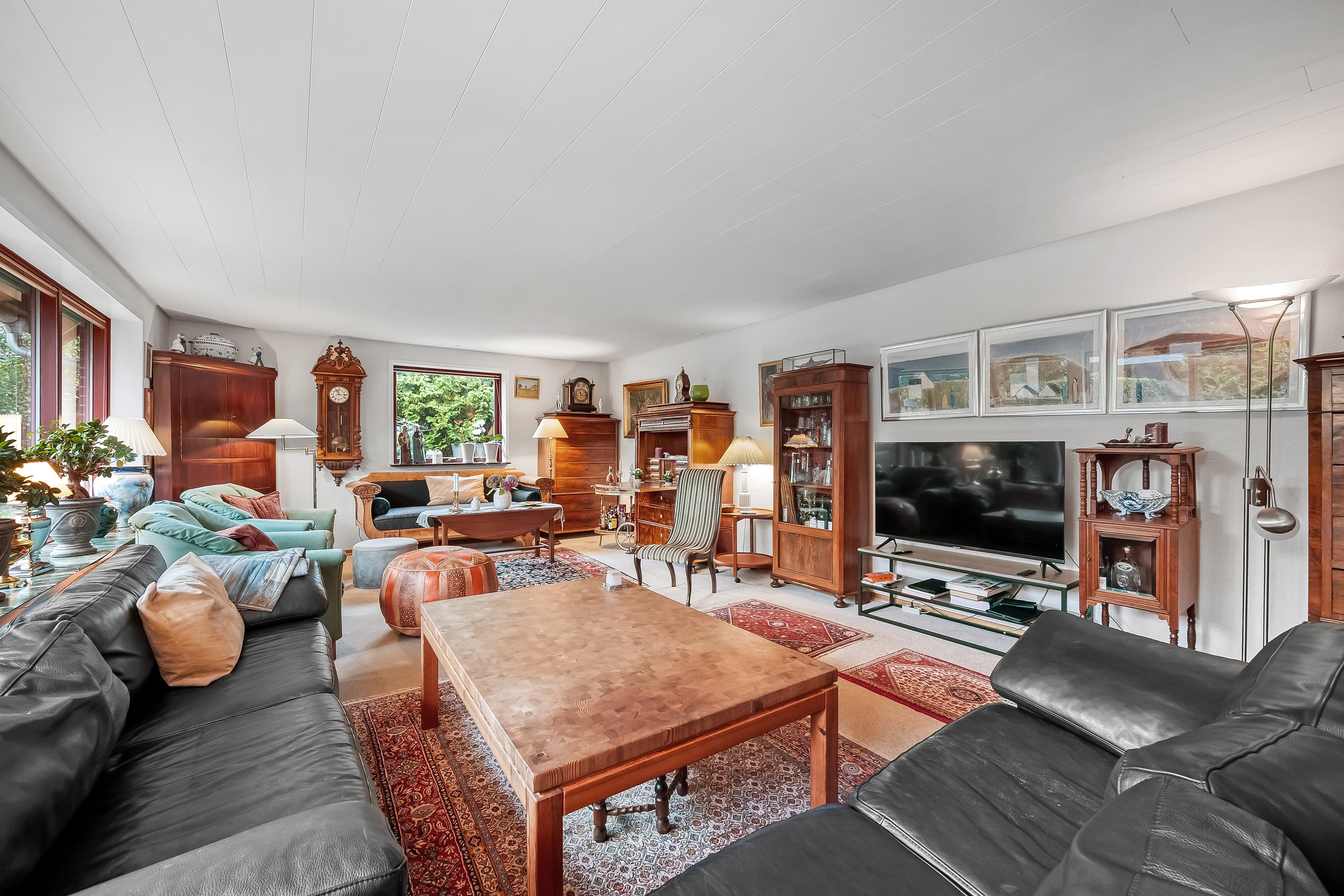 Fremhævet stue billede i fuldskærmstilstand. Billede af Lindevej 4, 6950 Ringkøbing