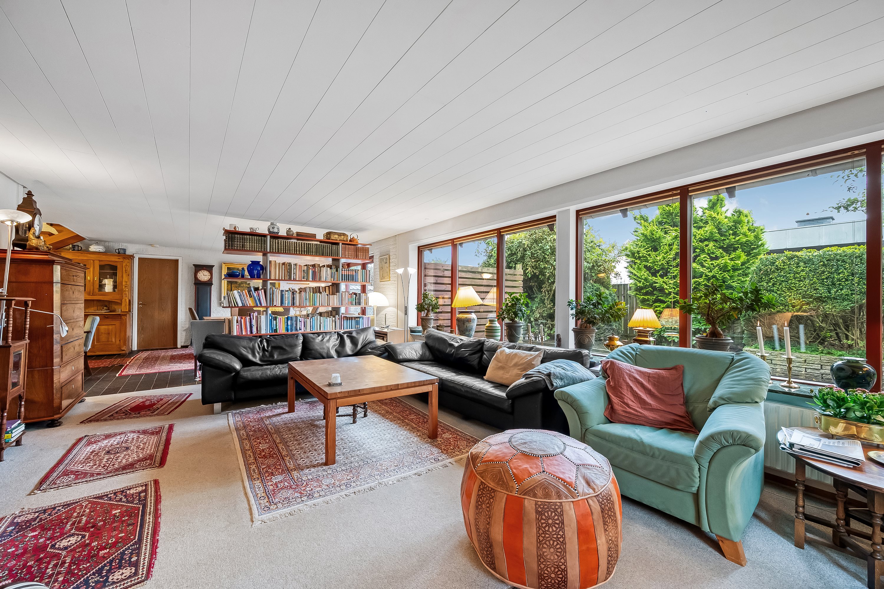 Fremhævet stue billede i fuldskærmstilstand. Billede af Lindevej 4, 6950 Ringkøbing