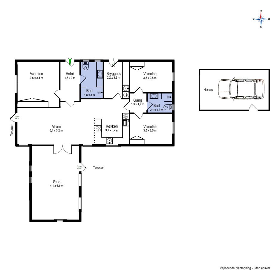 Plantegninger billede af Bavnegårdsvej 14, Kolt, 8361 Hasselager