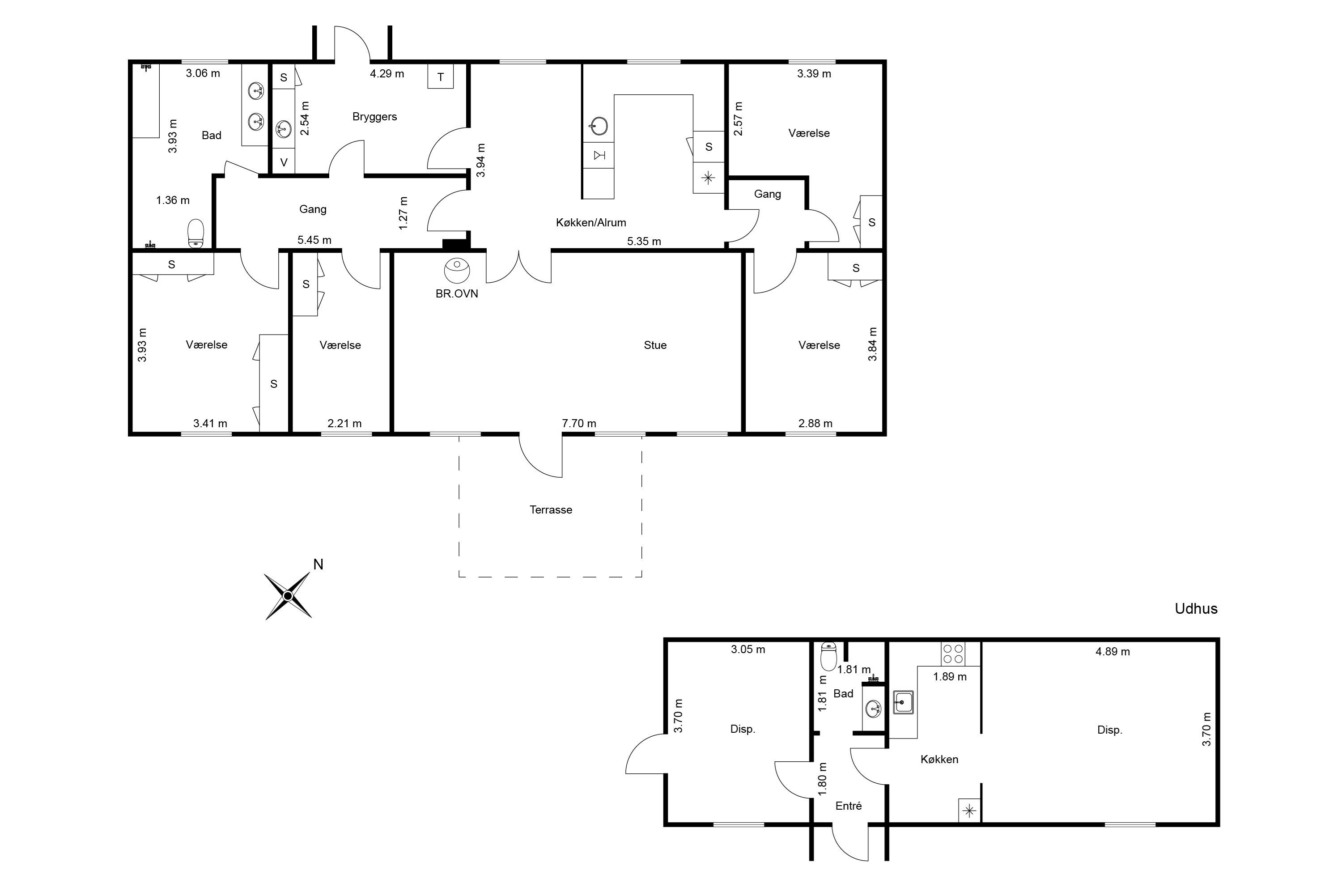 Plantegninger billede af Kornblomstvej 24, 9300 Sæby