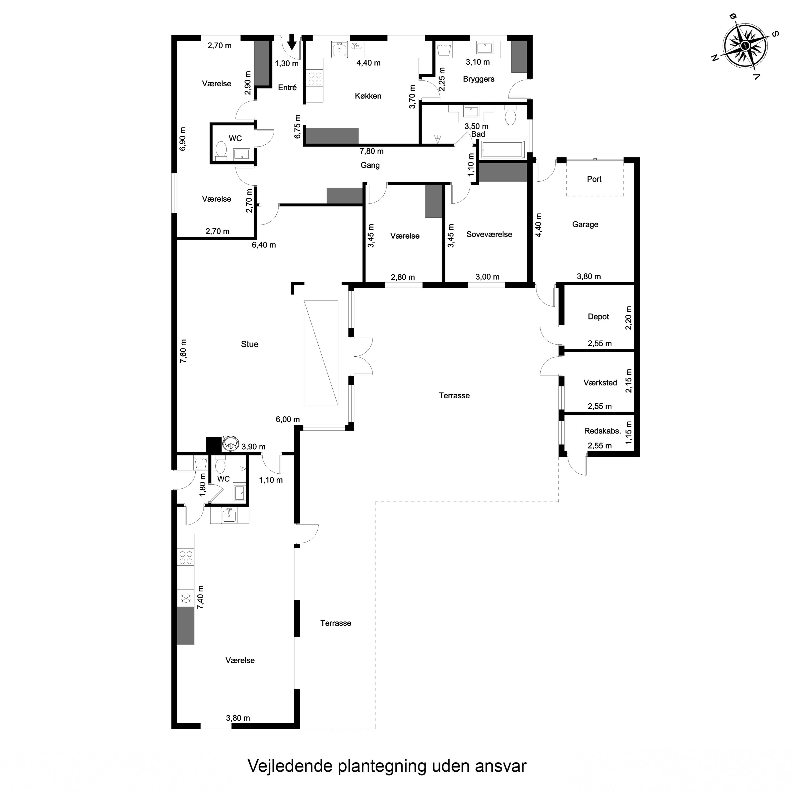 Plantegninger billede af Kildevej 8, Hjerting, 6710 Esbjerg V