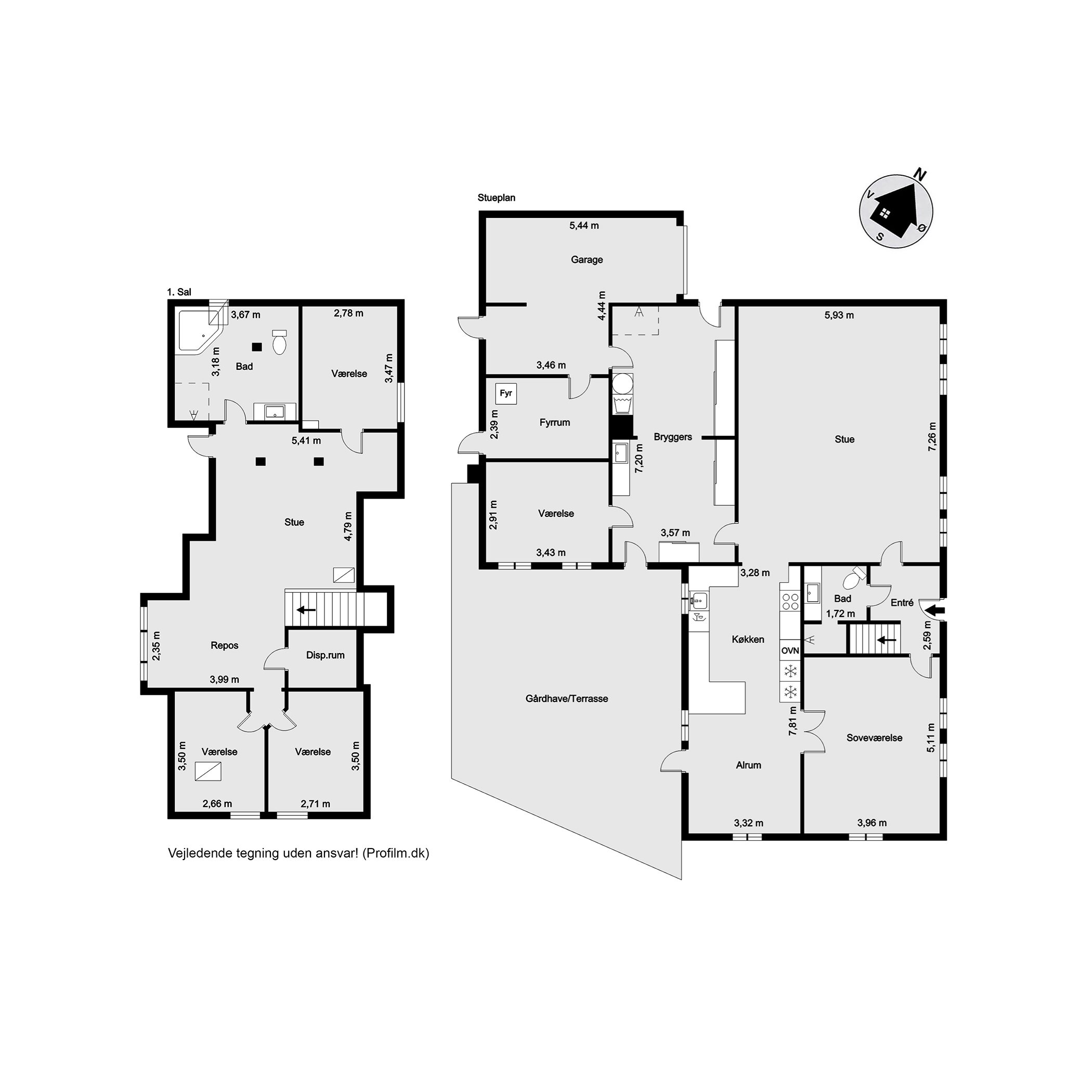 Plantegninger billede af Frifeltvej 1, Håstrup, 7000 Fredericia