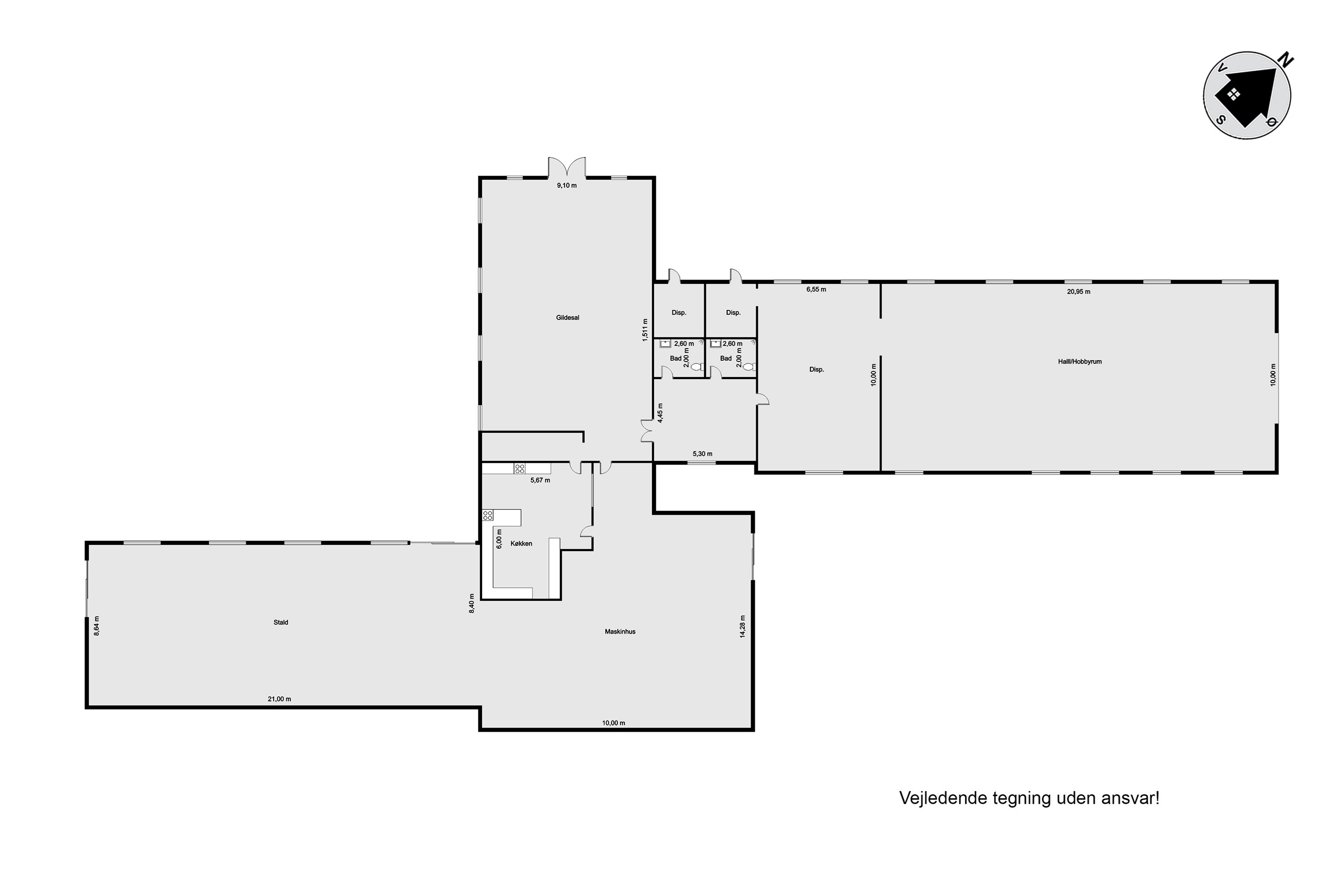 Plantegninger billede af Øster Rør Vej 6, Gærum, 9900 Frederikshavn