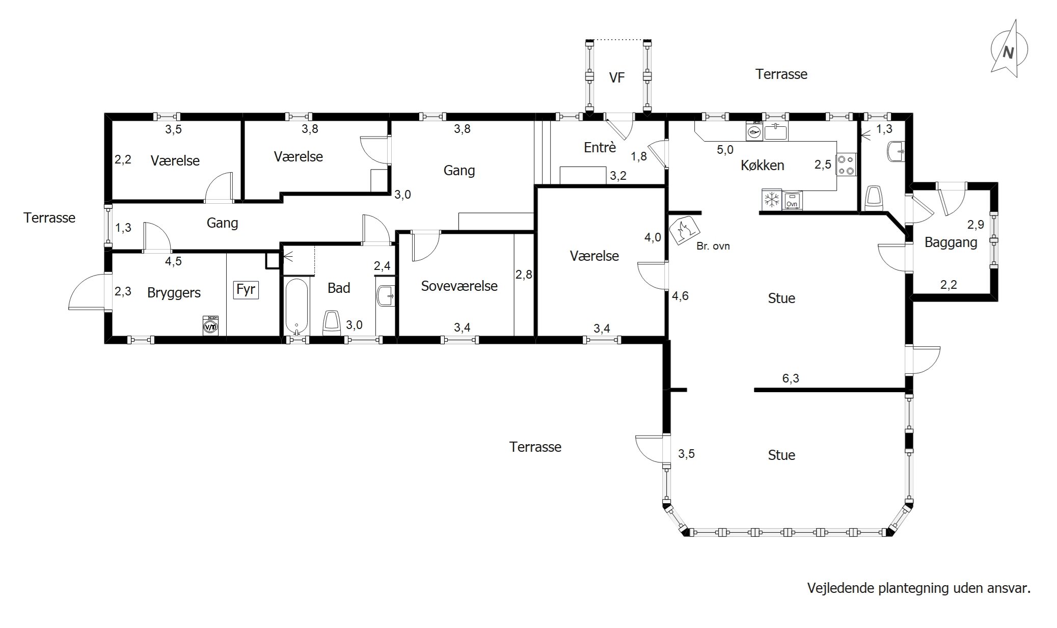 Plantegninger billede af Letbækvej 31, 6862 Tistrup