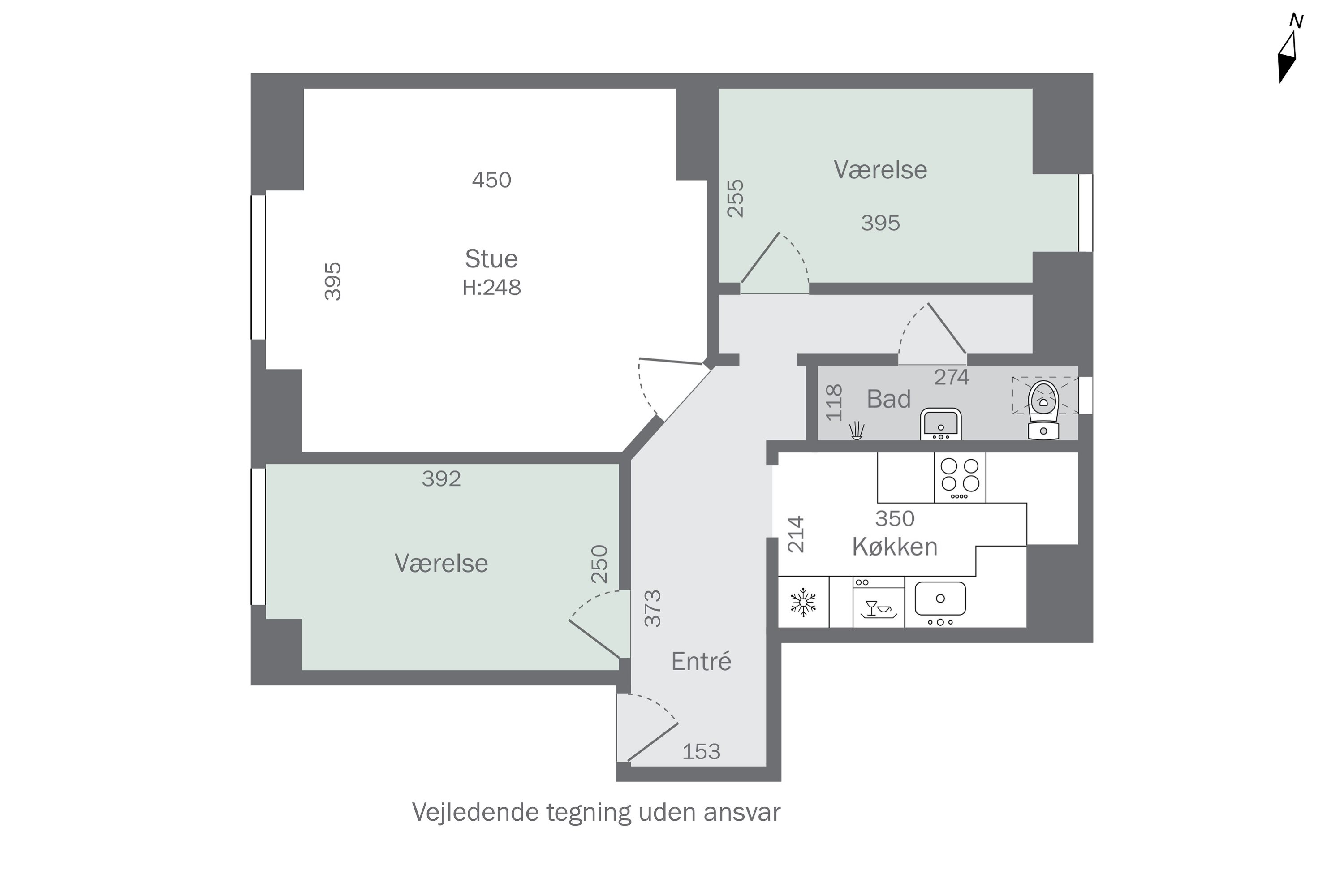 Plantegninger billede af Fynsgade 5, 2. tv., 5000 Odense C