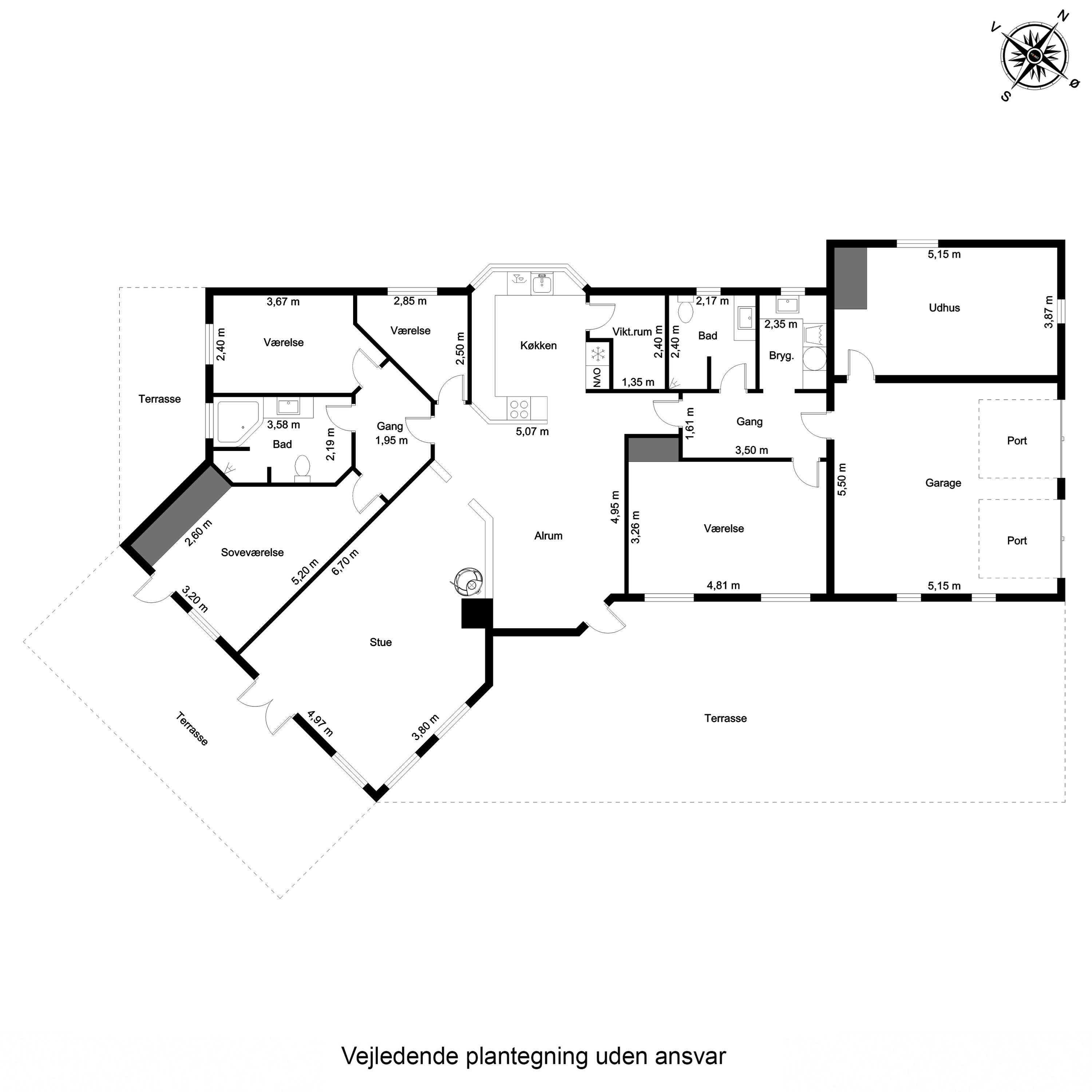 Plantegninger billede af Haralds Toft 3, Nordby, 6720 Fanø