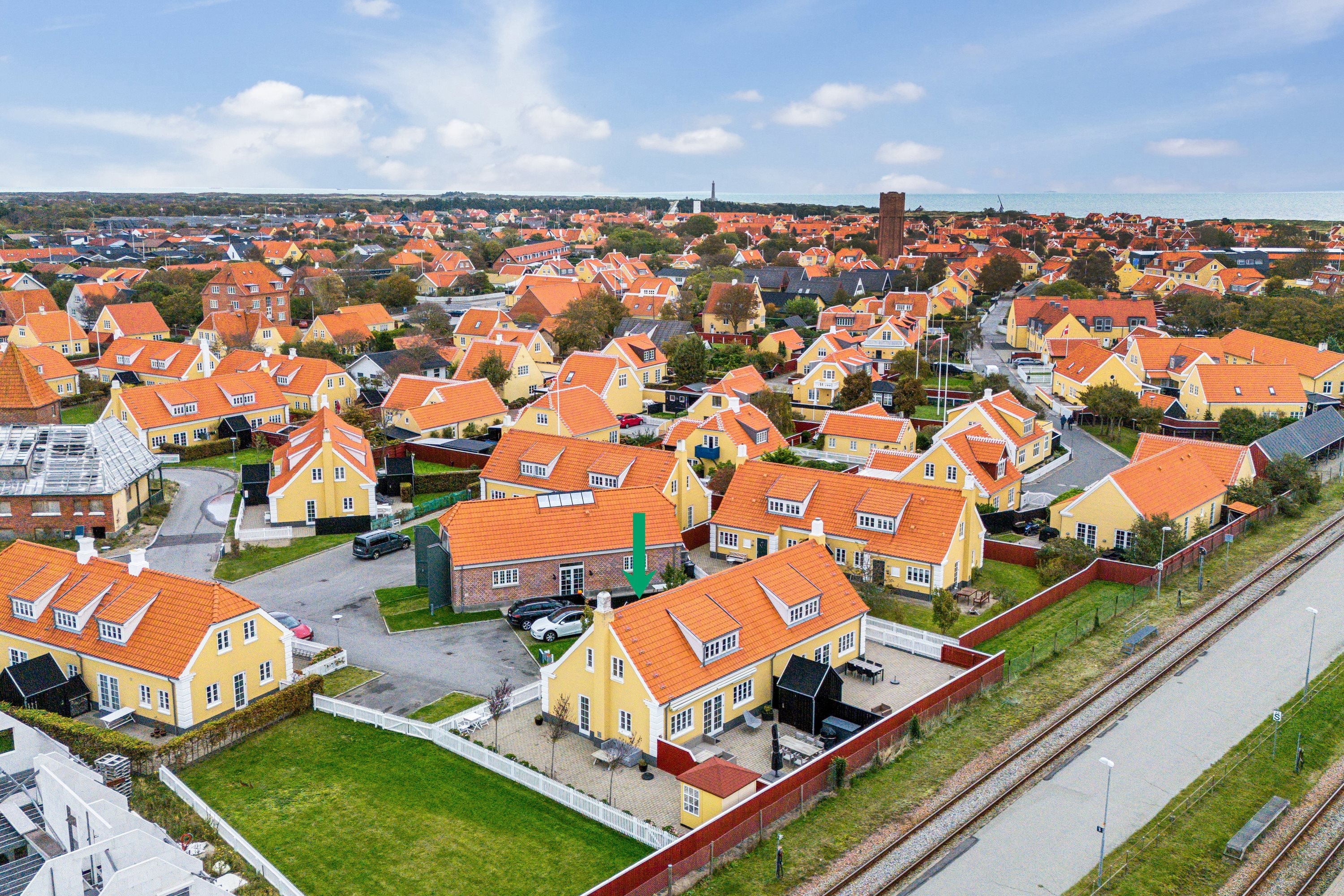 Fremhævet luftfoto billede i fuldskærmstilstand. Billede af Remisen 25, 9990 Skagen