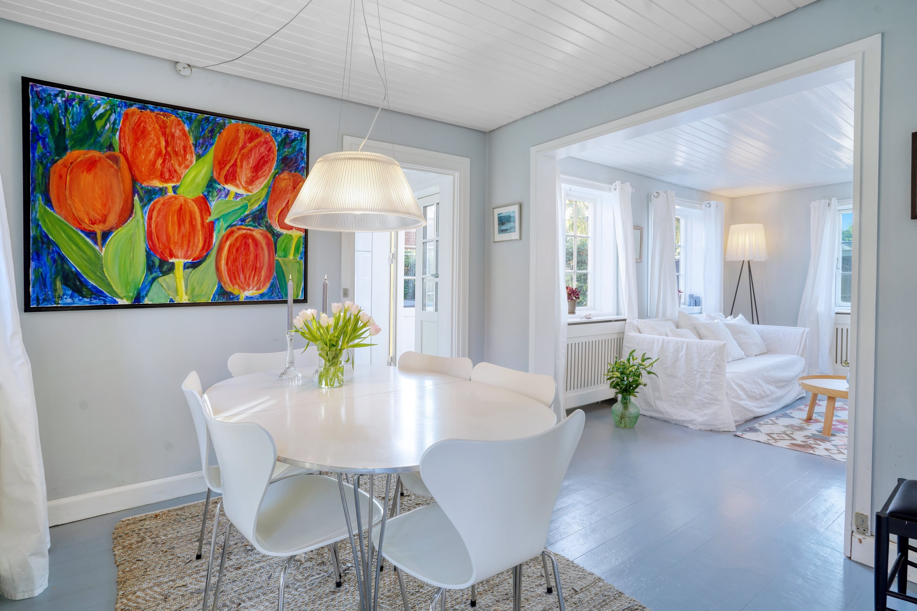 Fremhævet spisestue billede i fuldskærmstilstand. Billede af Lochersvej 6, 3100 Hornbæk