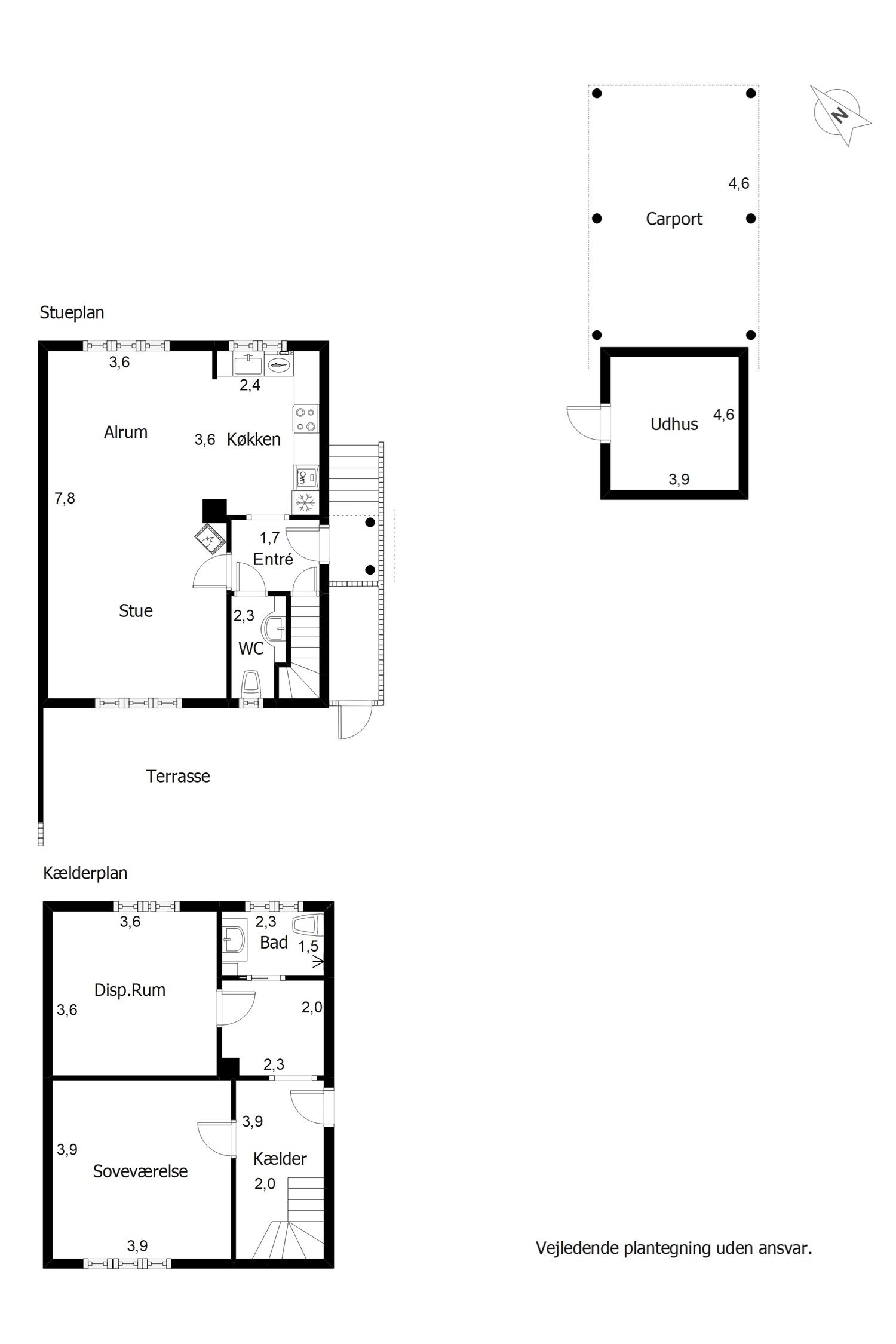 Plantegninger billede af Bakkevej 36, Varde, 6800 Varde