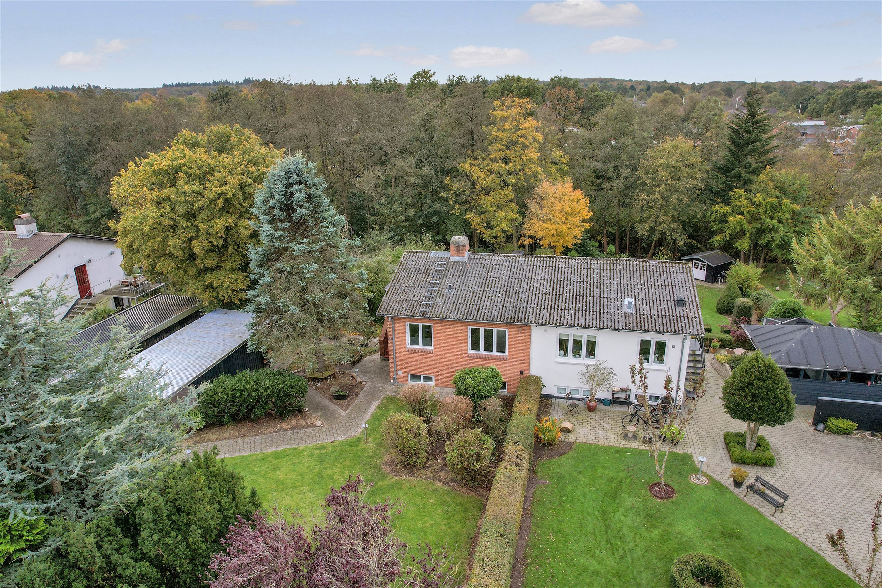 Miniaturebillede 1: luftfoto. Billede af Bakkevej 36, Varde, 6800 Varde