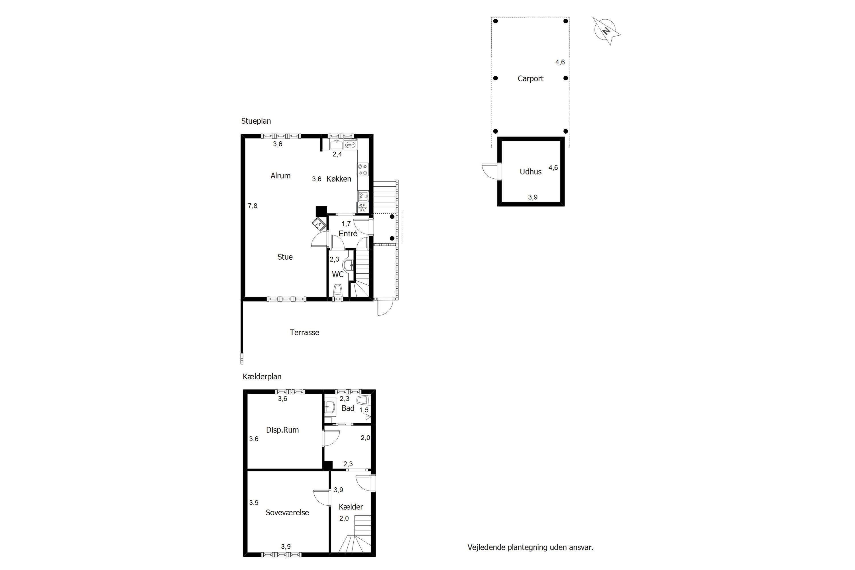 Plantegninger billede af Bakkevej 36, Varde, 6800 Varde