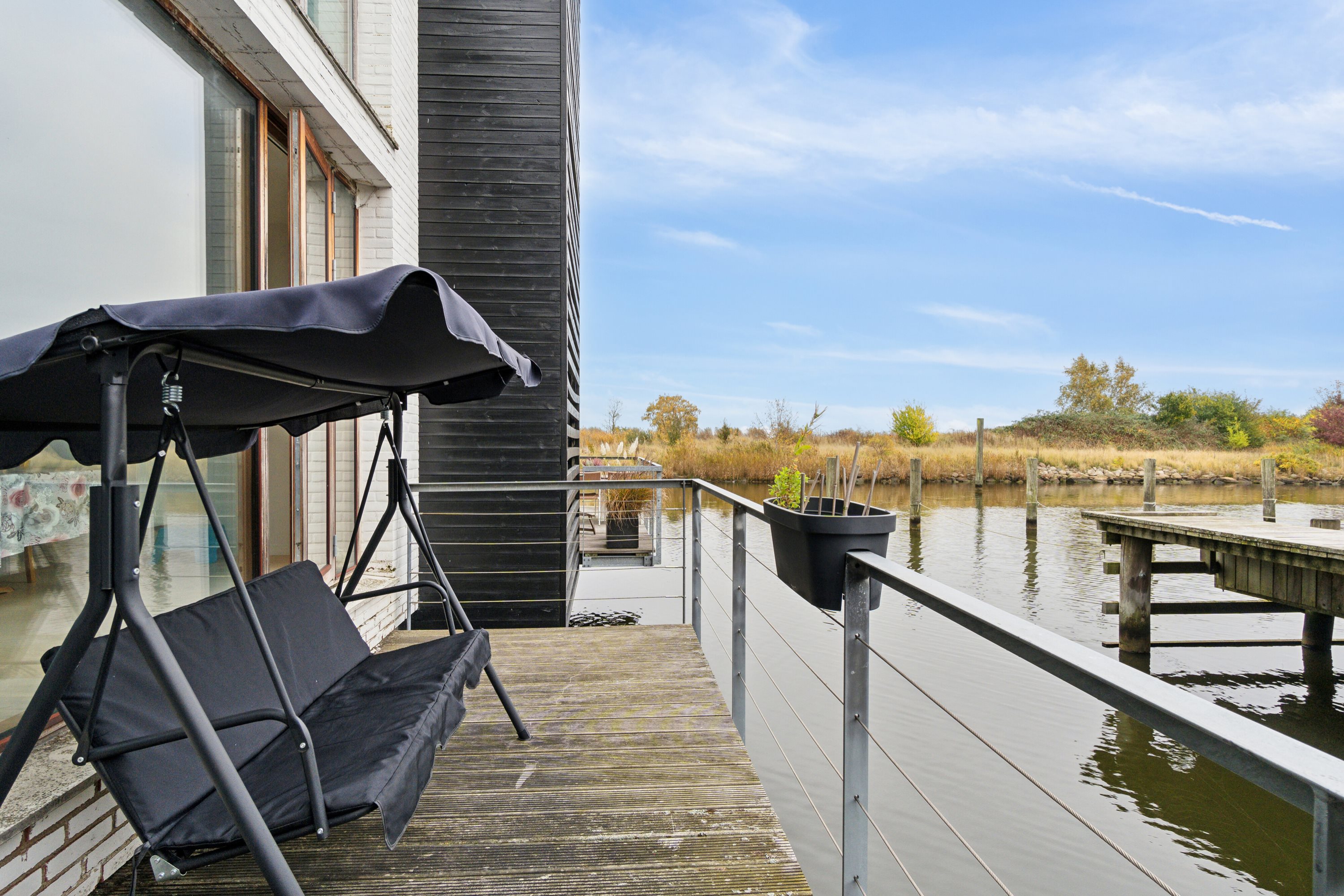 Fremhævet terrasse billede i fuldskærmstilstand. Billede af Havnevej 31D, Nykøbing By, 4500 Nykøbing Sj