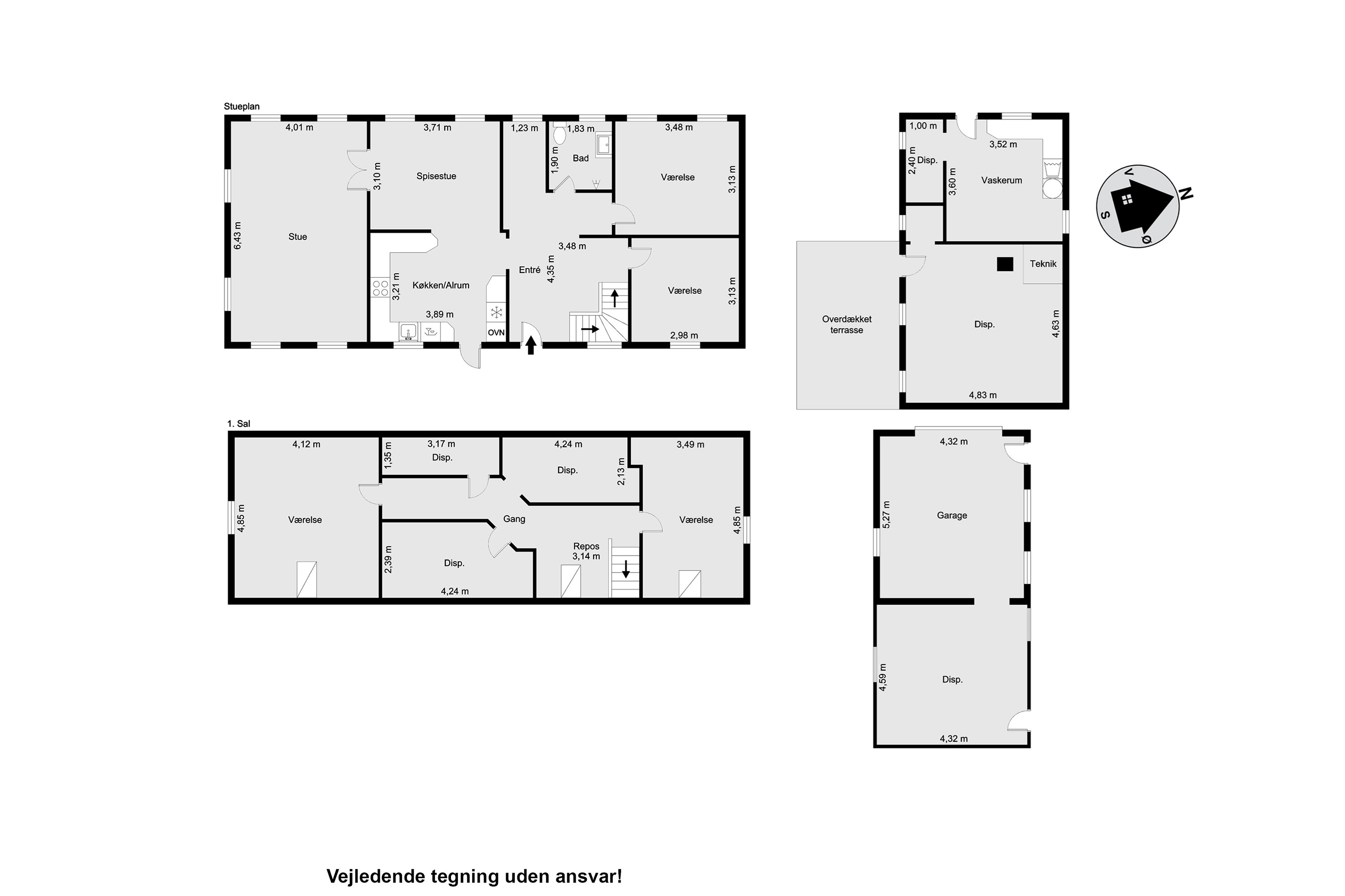 Plantegninger billede af Østkystvejen 135, Lyngså, 9300 Sæby