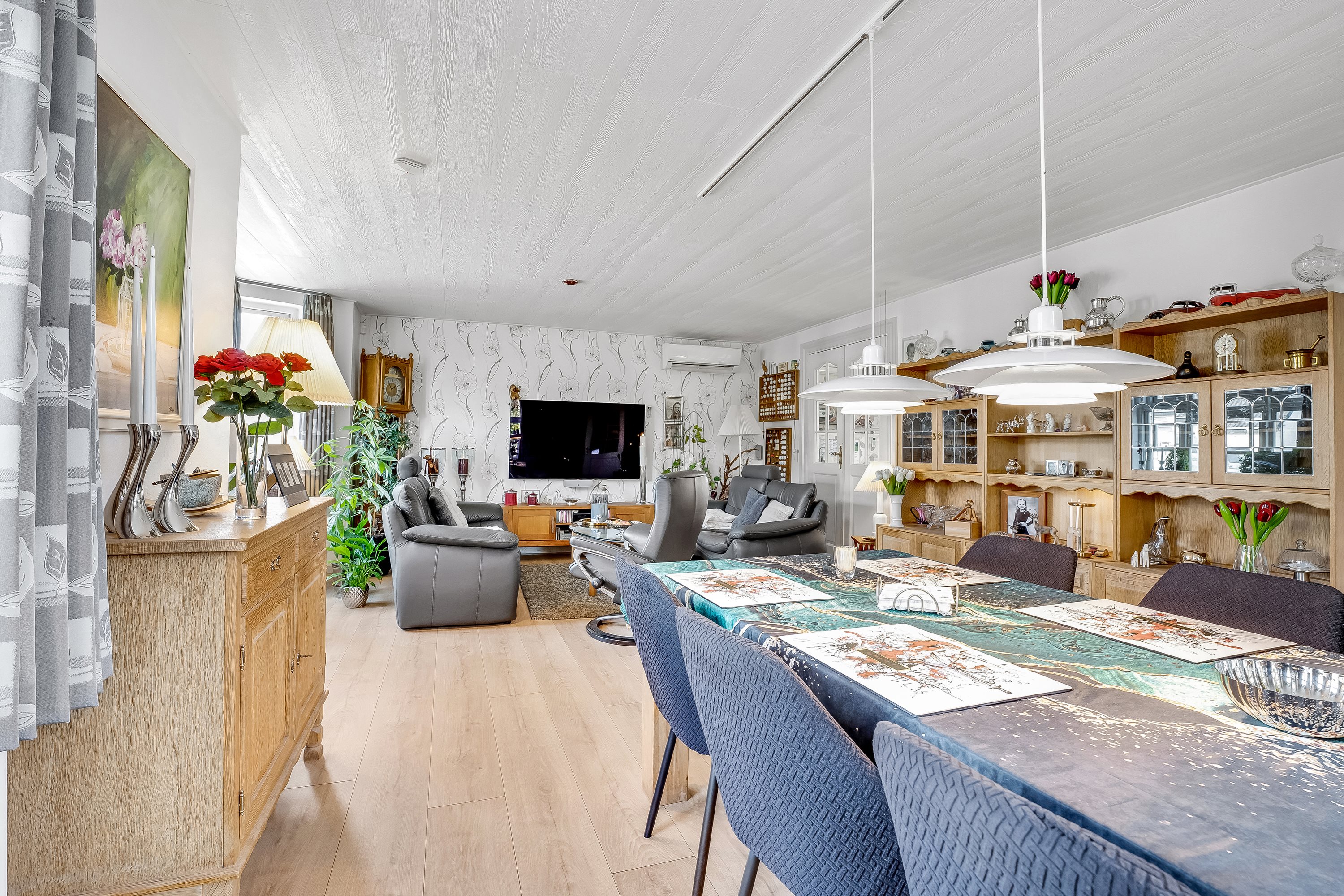 Fremhævet stue billede i fuldskærmstilstand. Billede af Hovedgaden 32, 4913 Horslunde