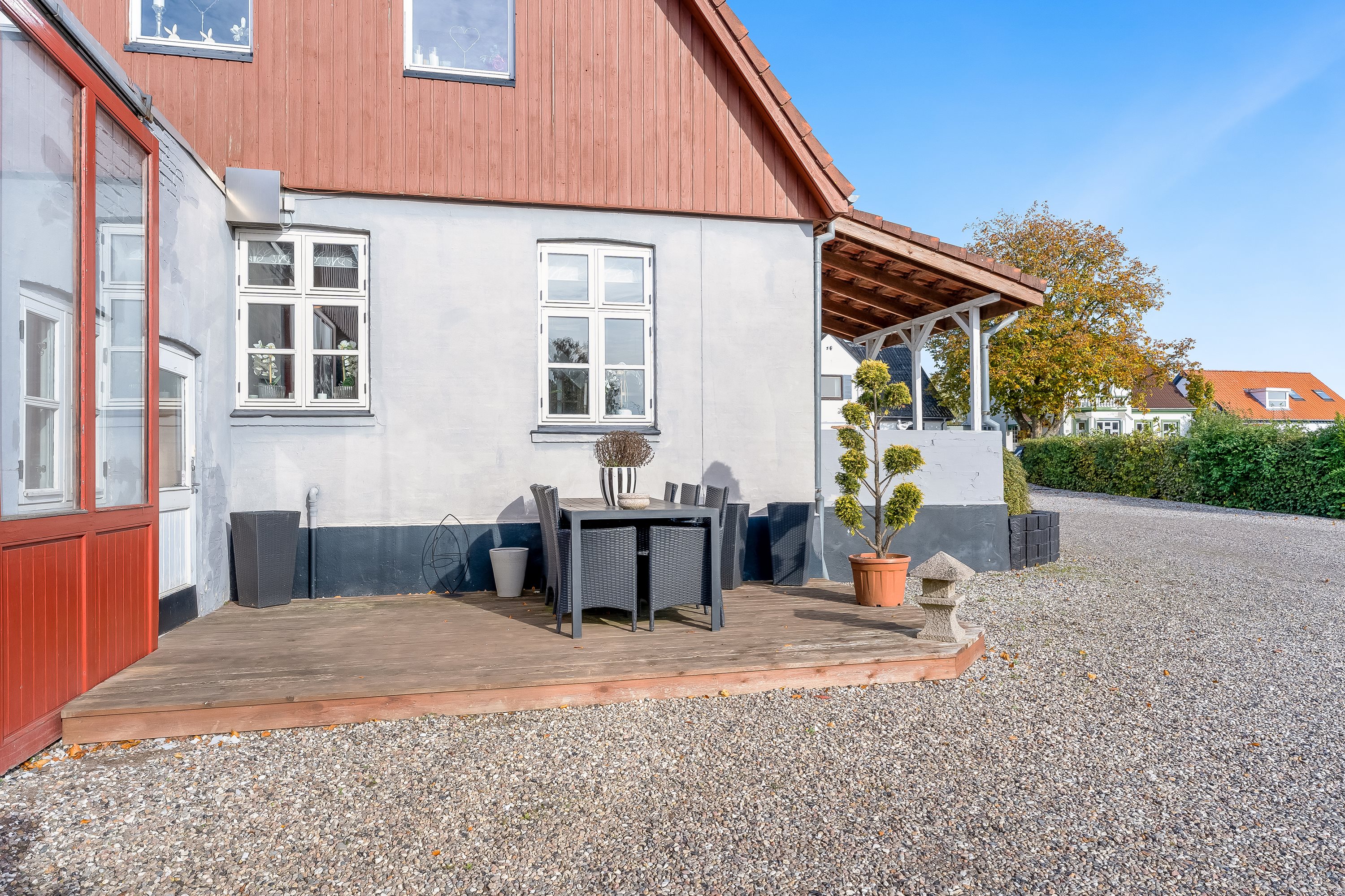 Fremhævet terrasse billede i fuldskærmstilstand. Billede af Hovedgaden 32, 4913 Horslunde