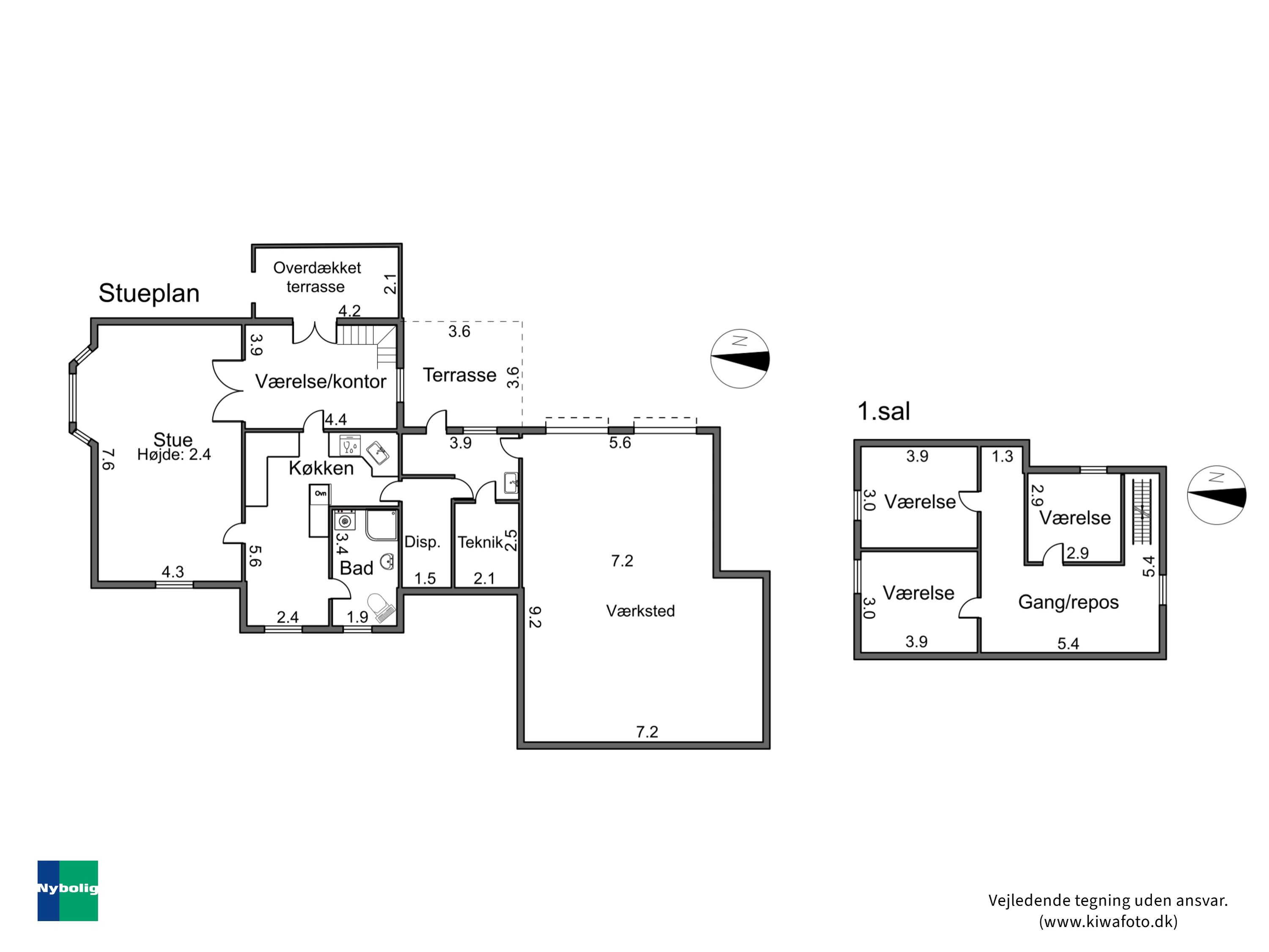 Plantegninger billede af Hovedgaden 32, 4913 Horslunde