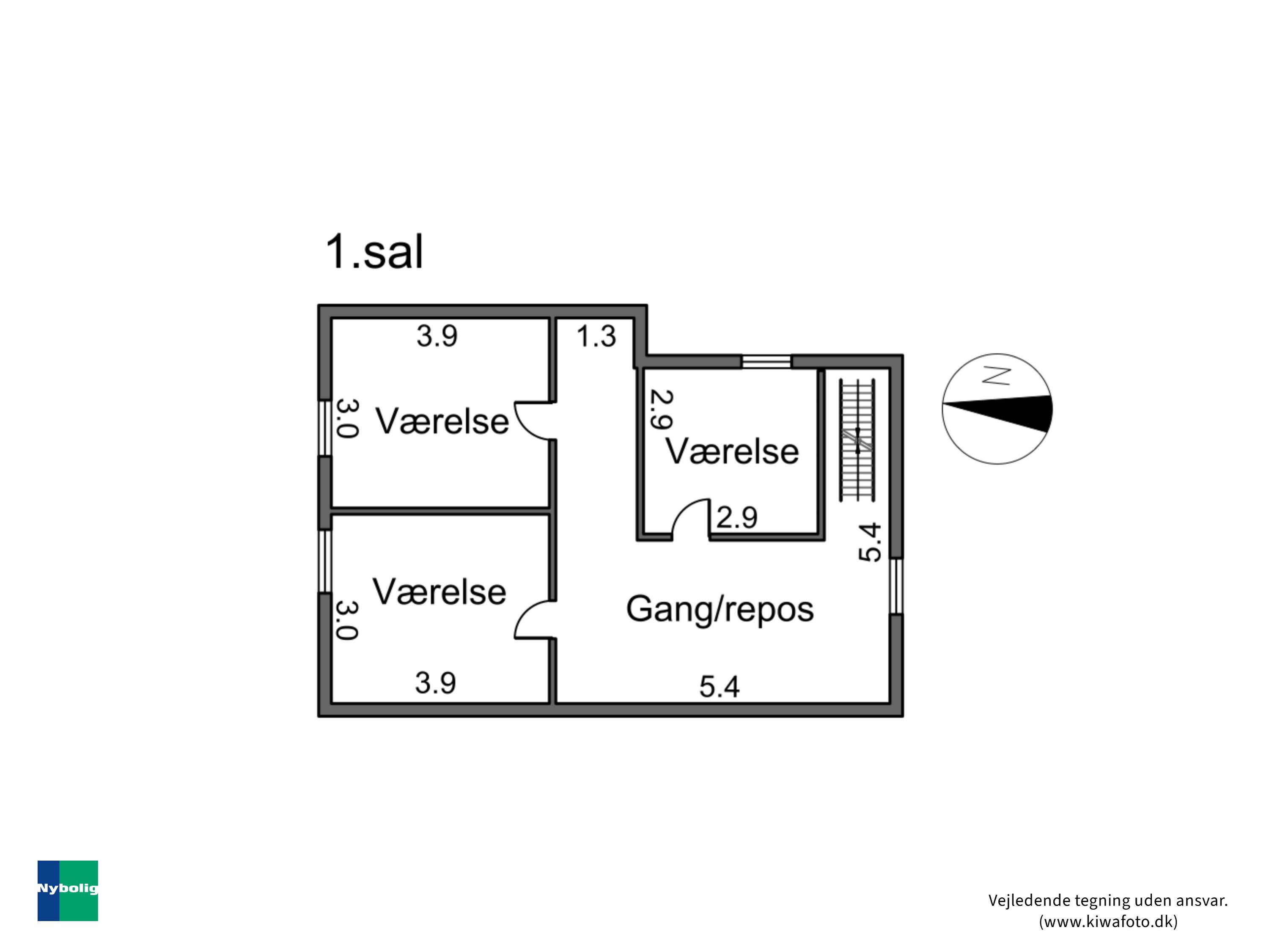 Plantegninger billede af Hovedgaden 32, 4913 Horslunde