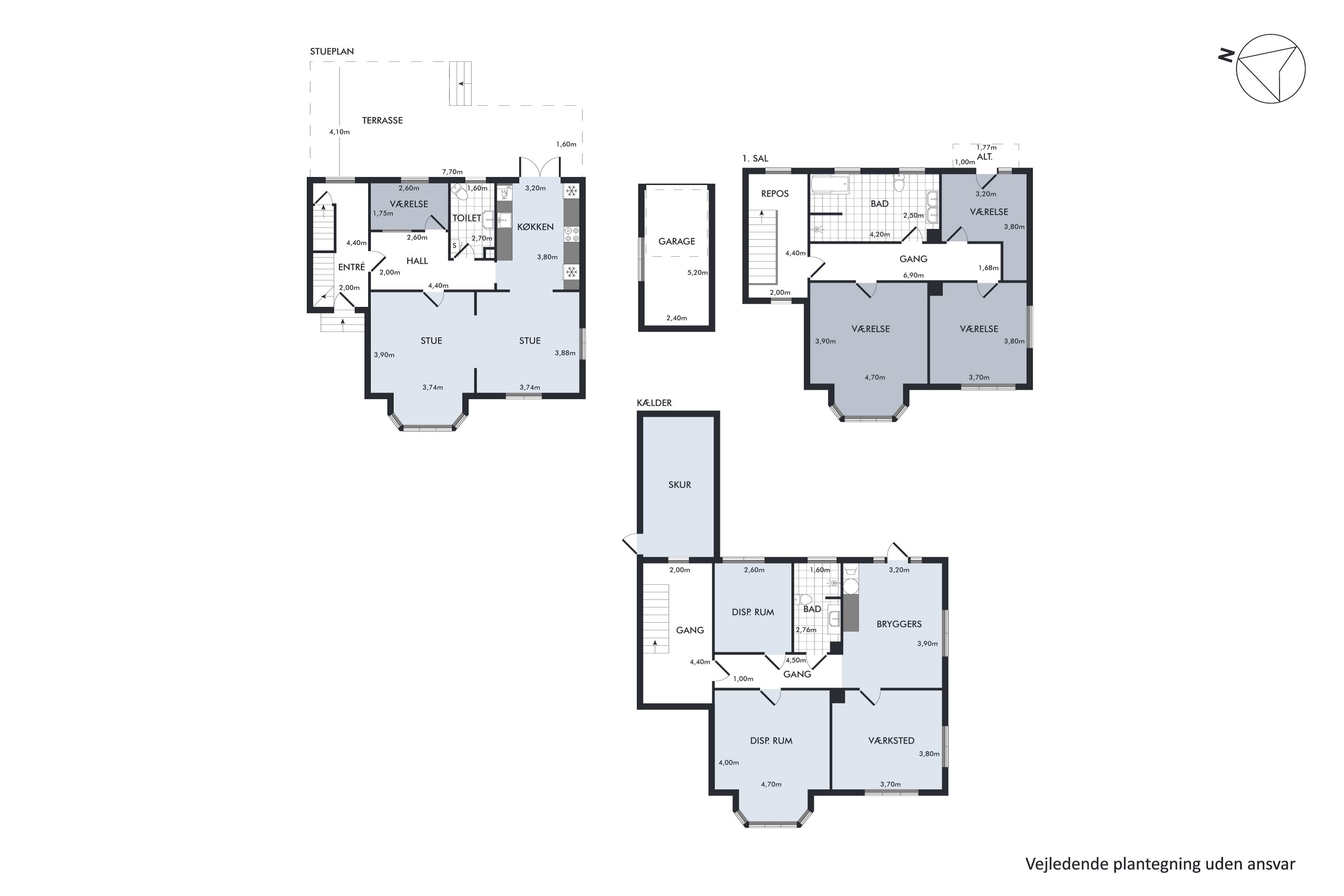 Plantegninger billede af Tordenskjoldsvej 13, 3000 Helsingør