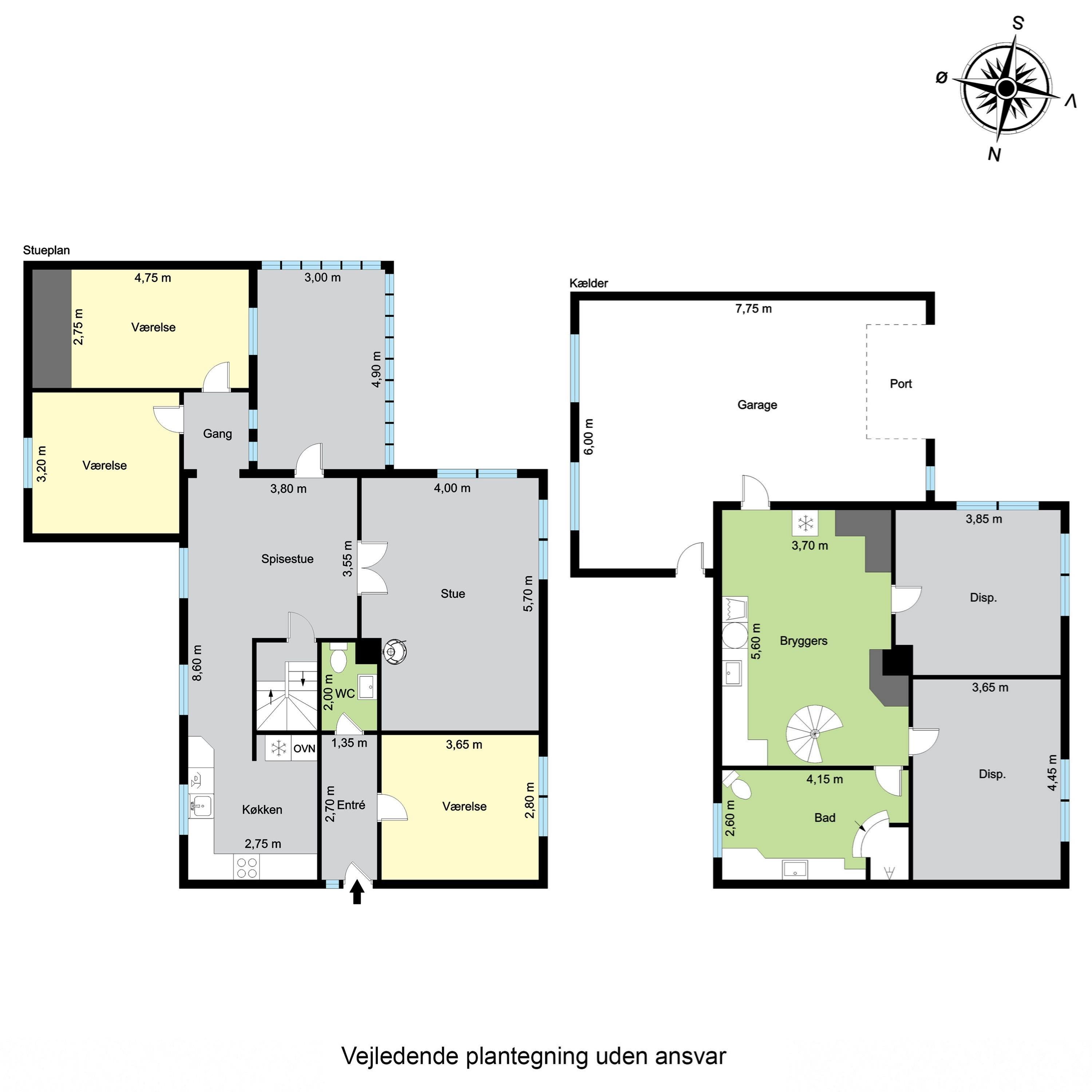 Plantegninger billede af Skjernvej 147, Nr Felding, 7500 Holstebro