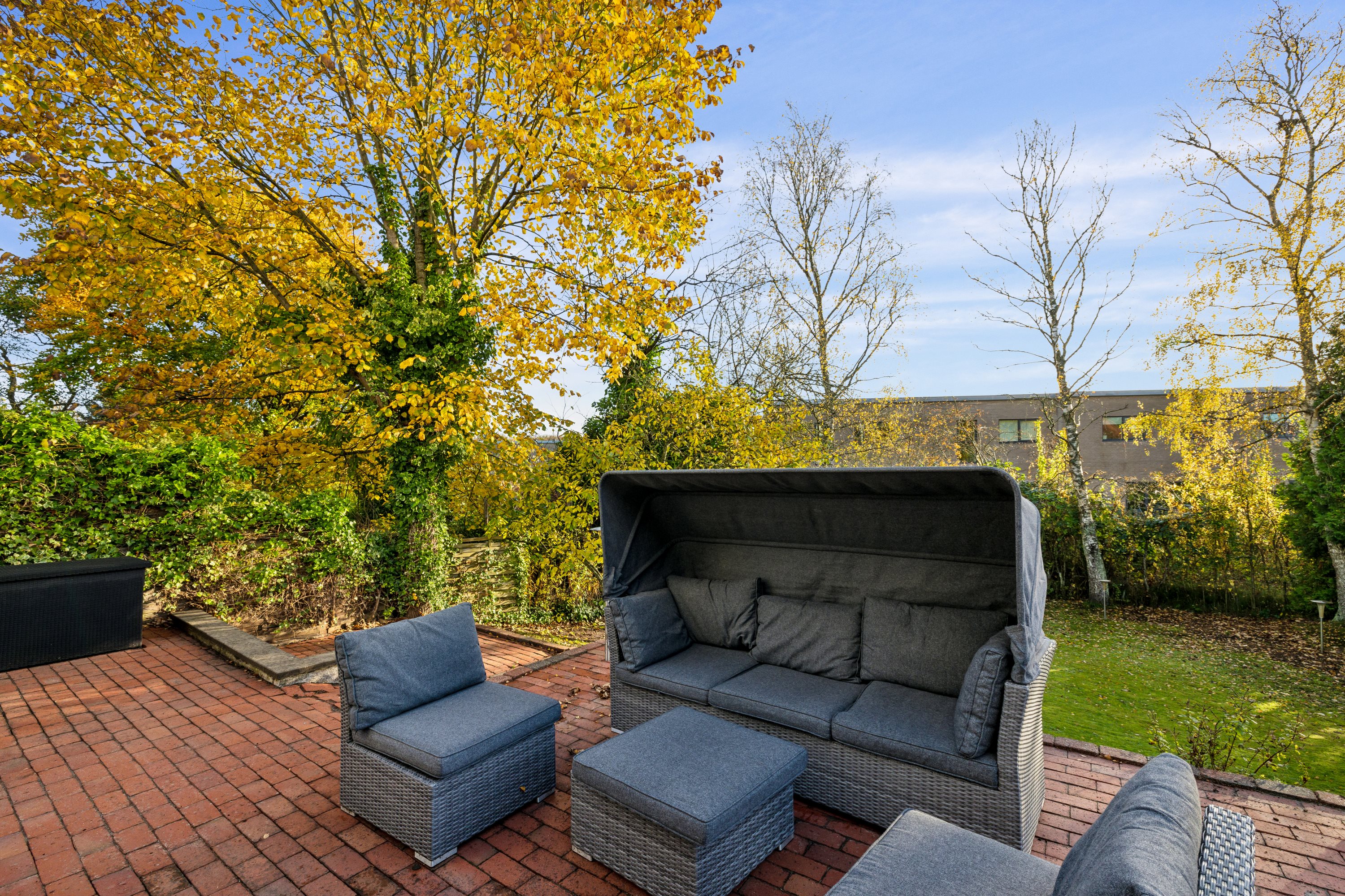 Fremhævet terrasse billede i fuldskærmstilstand. Billede af Sønder Alle 49, 8800 Viborg