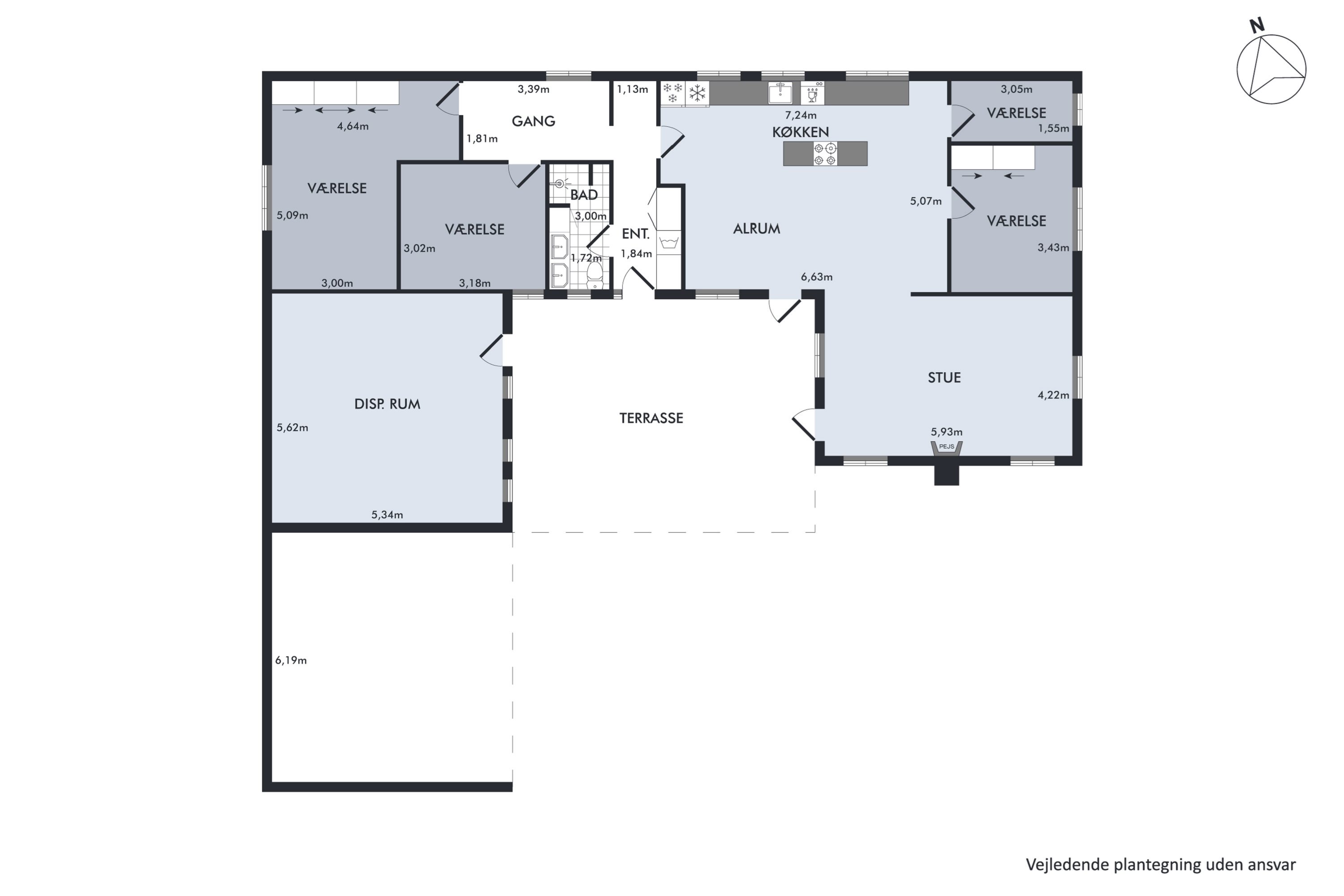 Plantegninger billede af Brobækvej 57, Solbjerg, 7950 Erslev