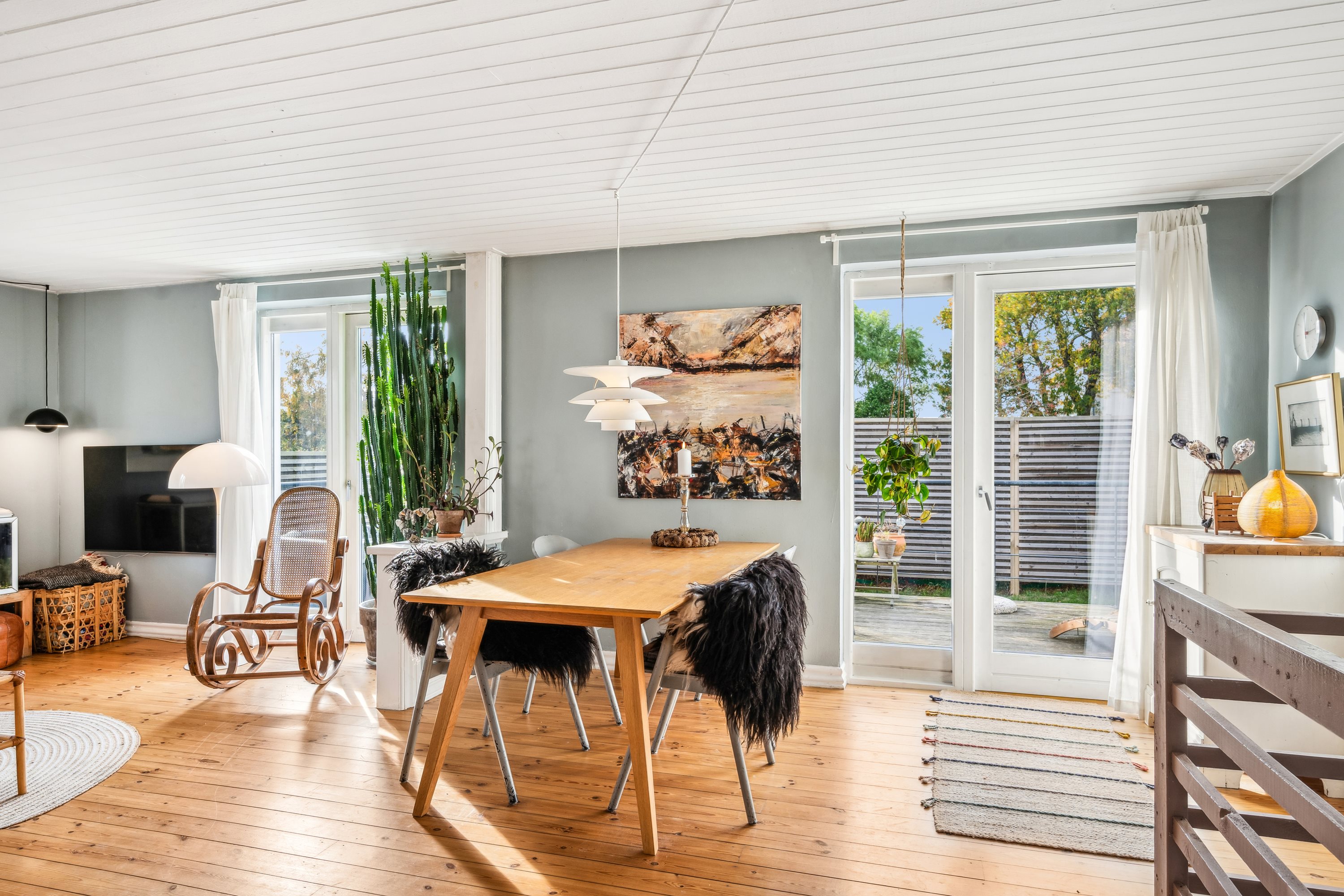 Fremhævet stue billede i fuldskærmstilstand. Billede af Strandgårdshøj 12, 8400 Ebeltoft