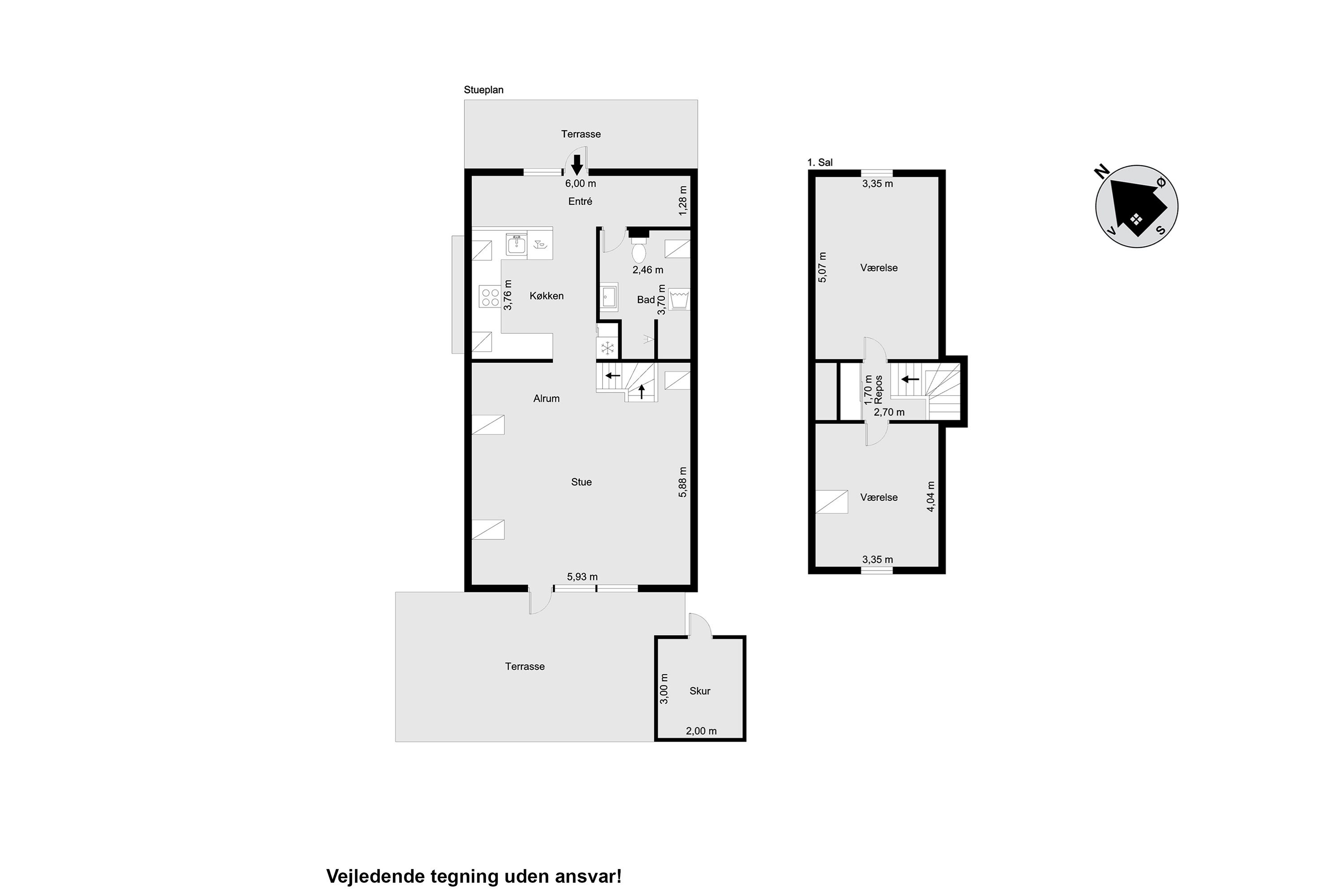 Plantegninger billede af Golfsvinget 222, Gatten, 9640 Farsø
