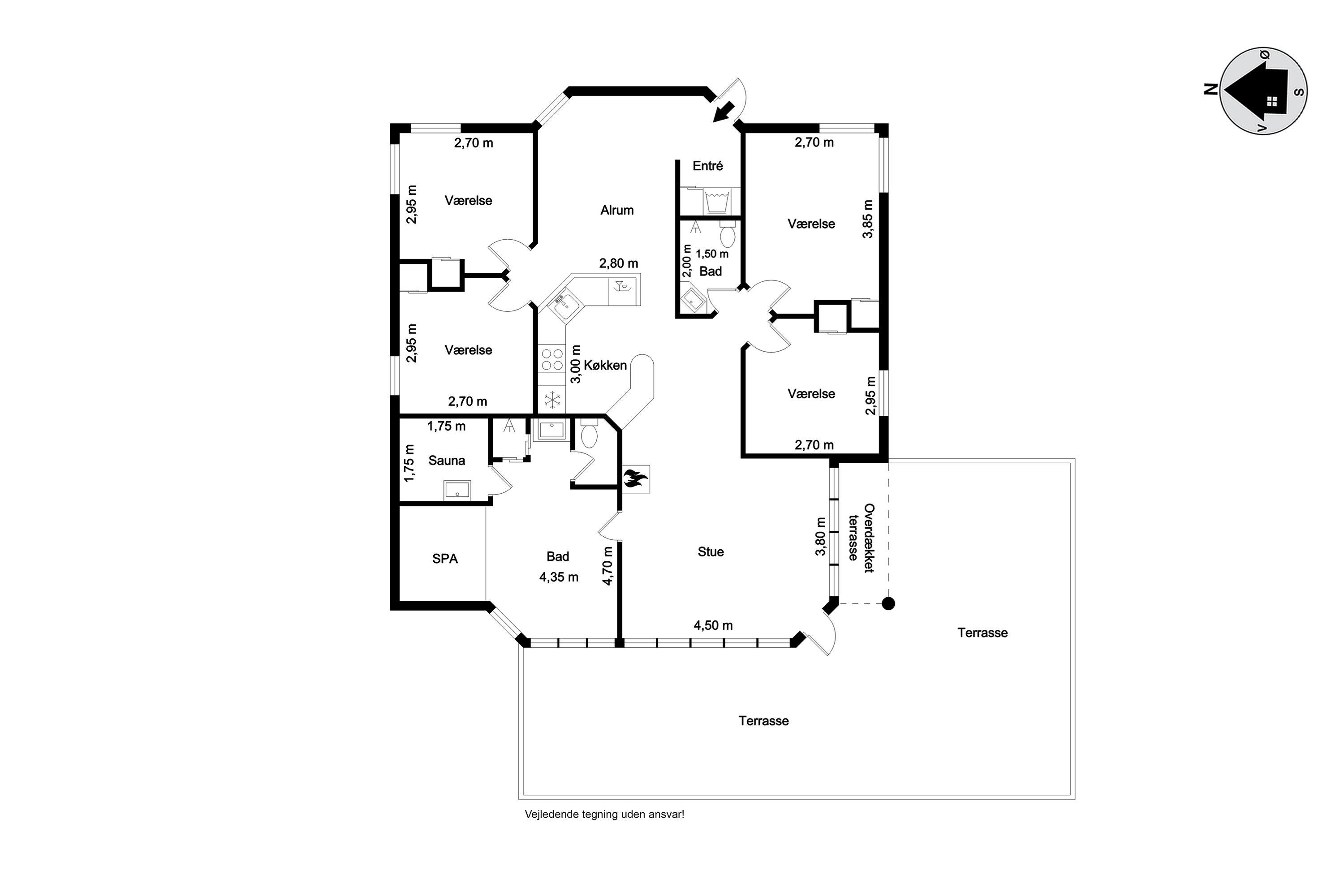 Plantegninger billede af Skovvang 62, Lønne, 6830 Nørre Nebel