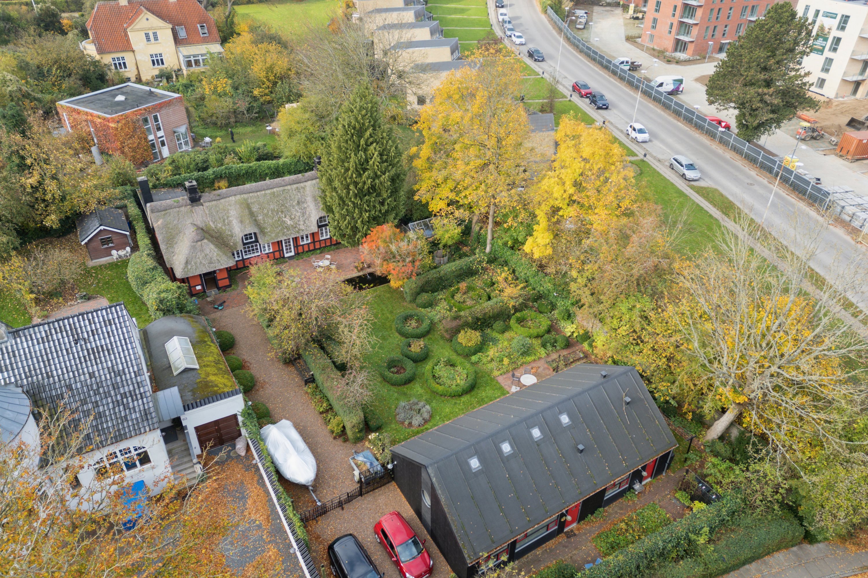 Fremhævet luftfoto billede i fuldskærmstilstand. Billede af Østre Skovvej 23, 8240 Risskov