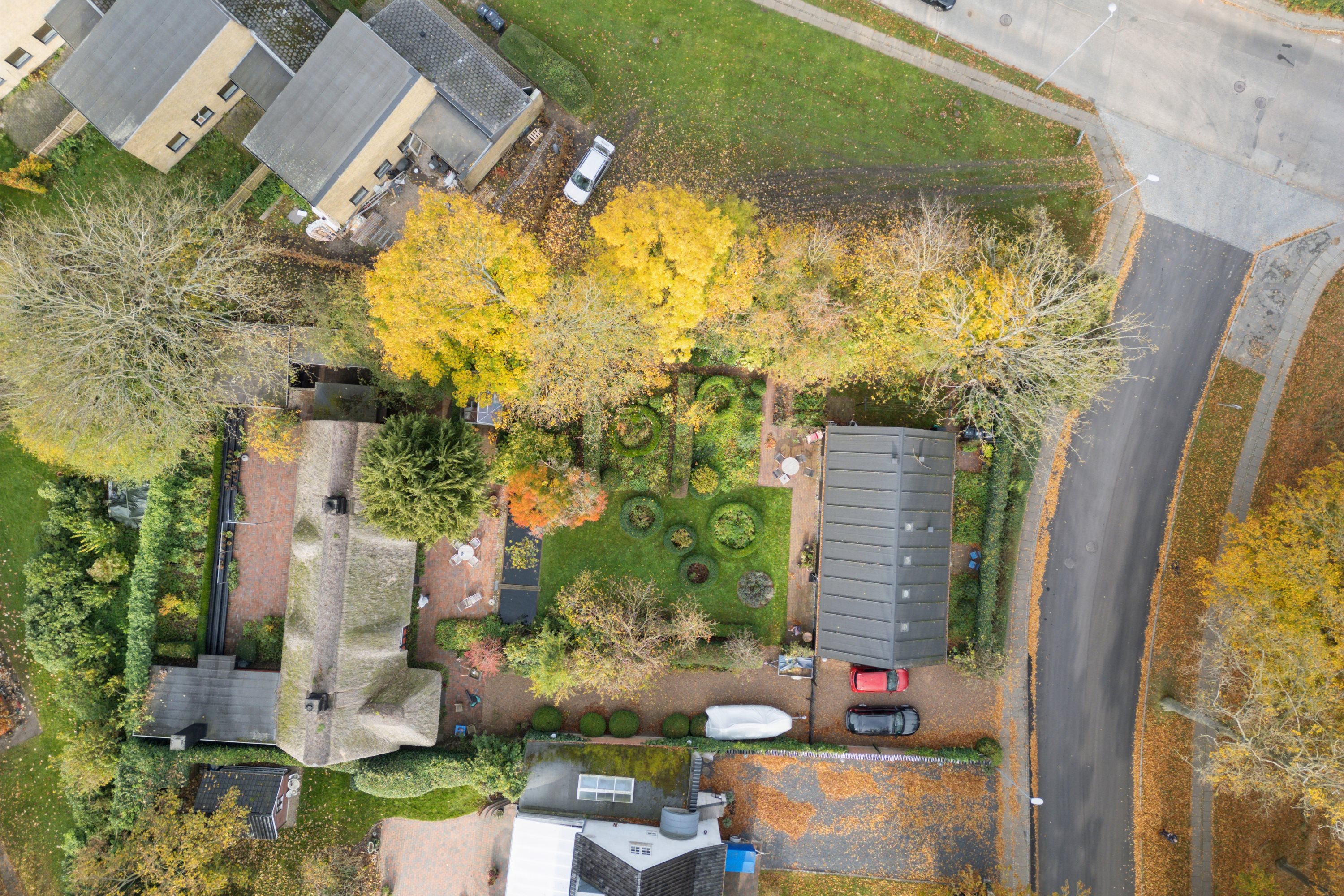 Fremhævet luftfoto billede i fuldskærmstilstand. Billede af Østre Skovvej 23, 8240 Risskov