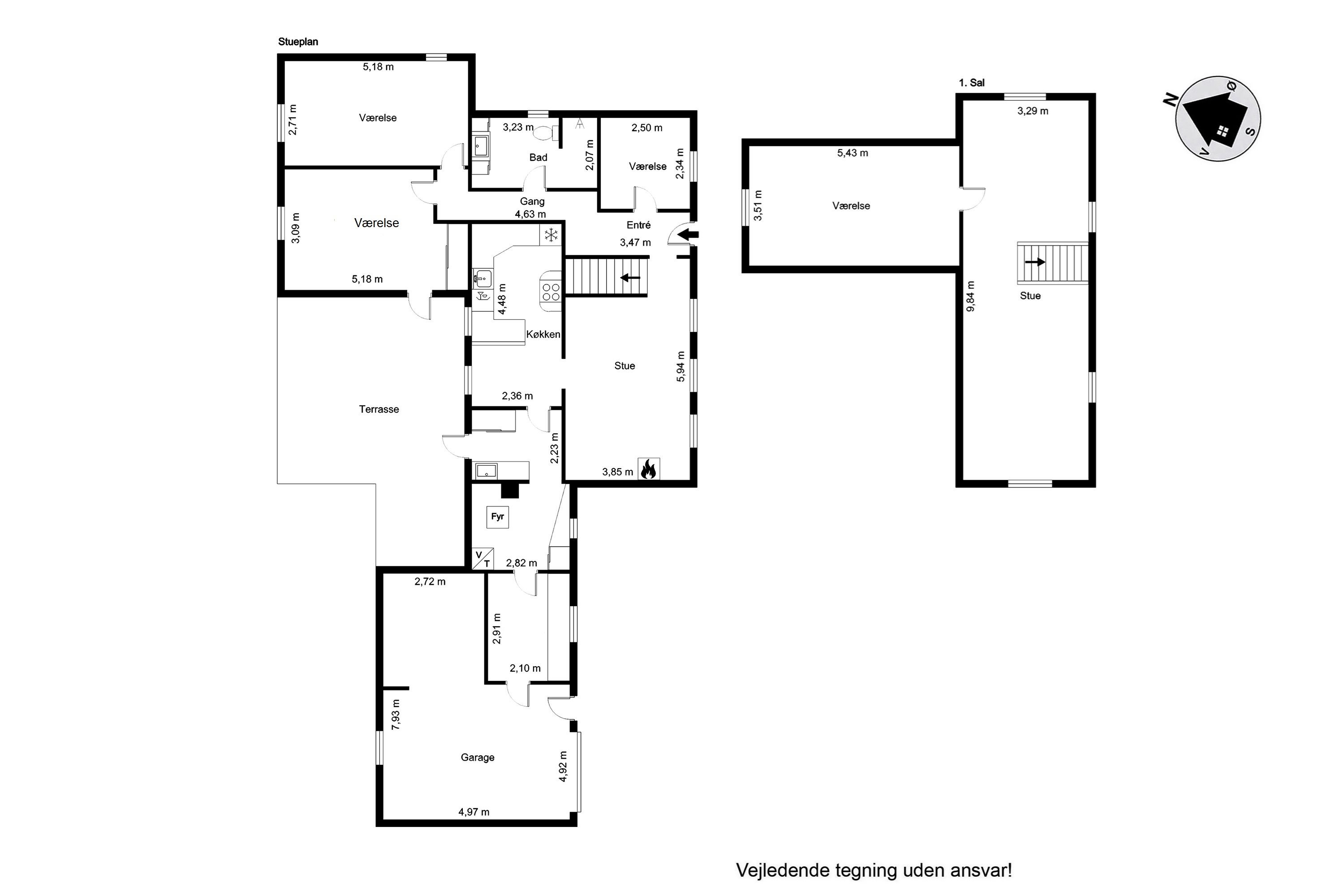 Plantegninger billede af Fjembevej 42, 9352 Dybvad