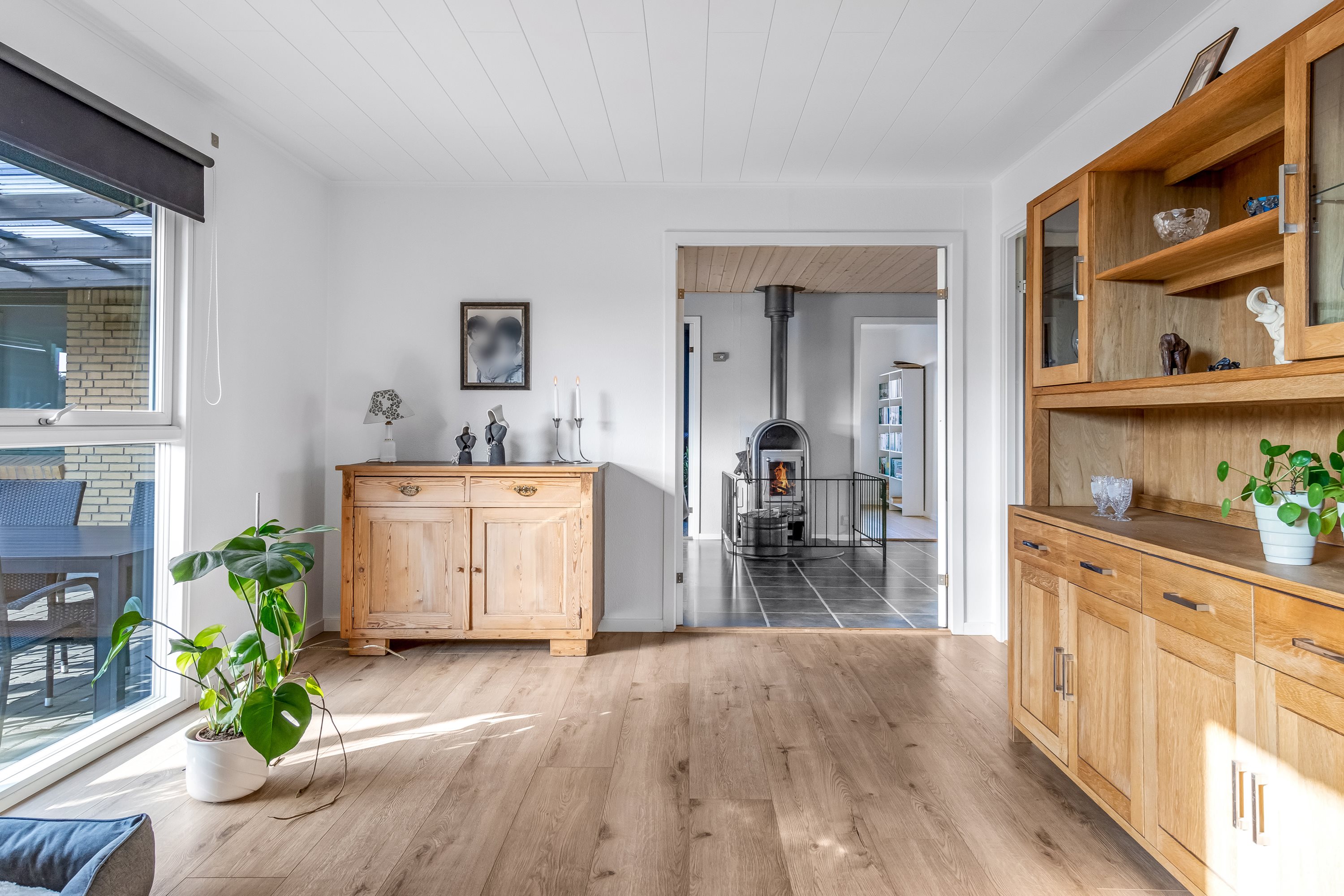 Fremhævet stue billede i fuldskærmstilstand. Billede af Egerntoften 14, Egebæk, 6760 Ribe