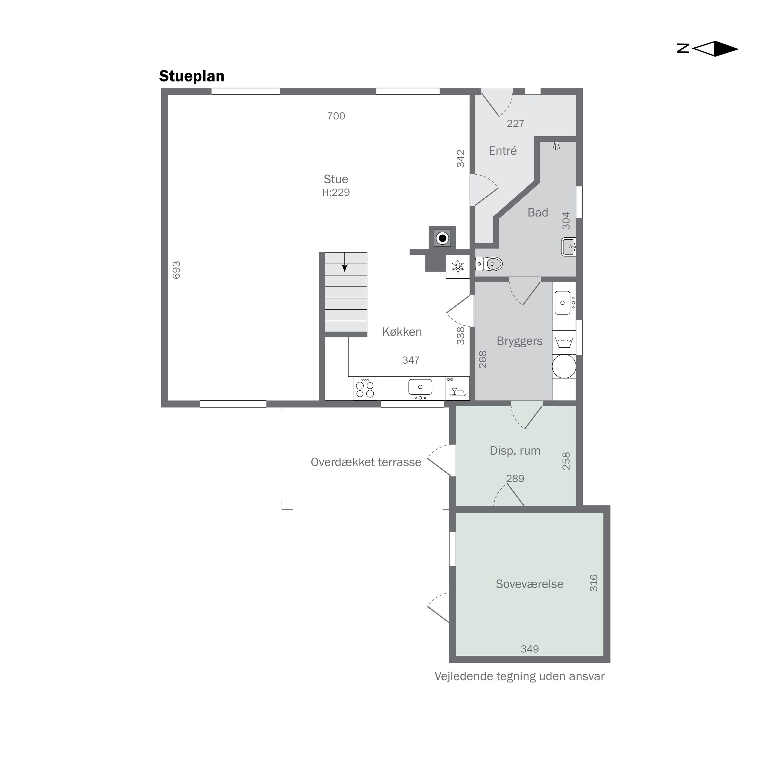 Plantegninger billede af Bag Kirken 1D, 4573 Højby