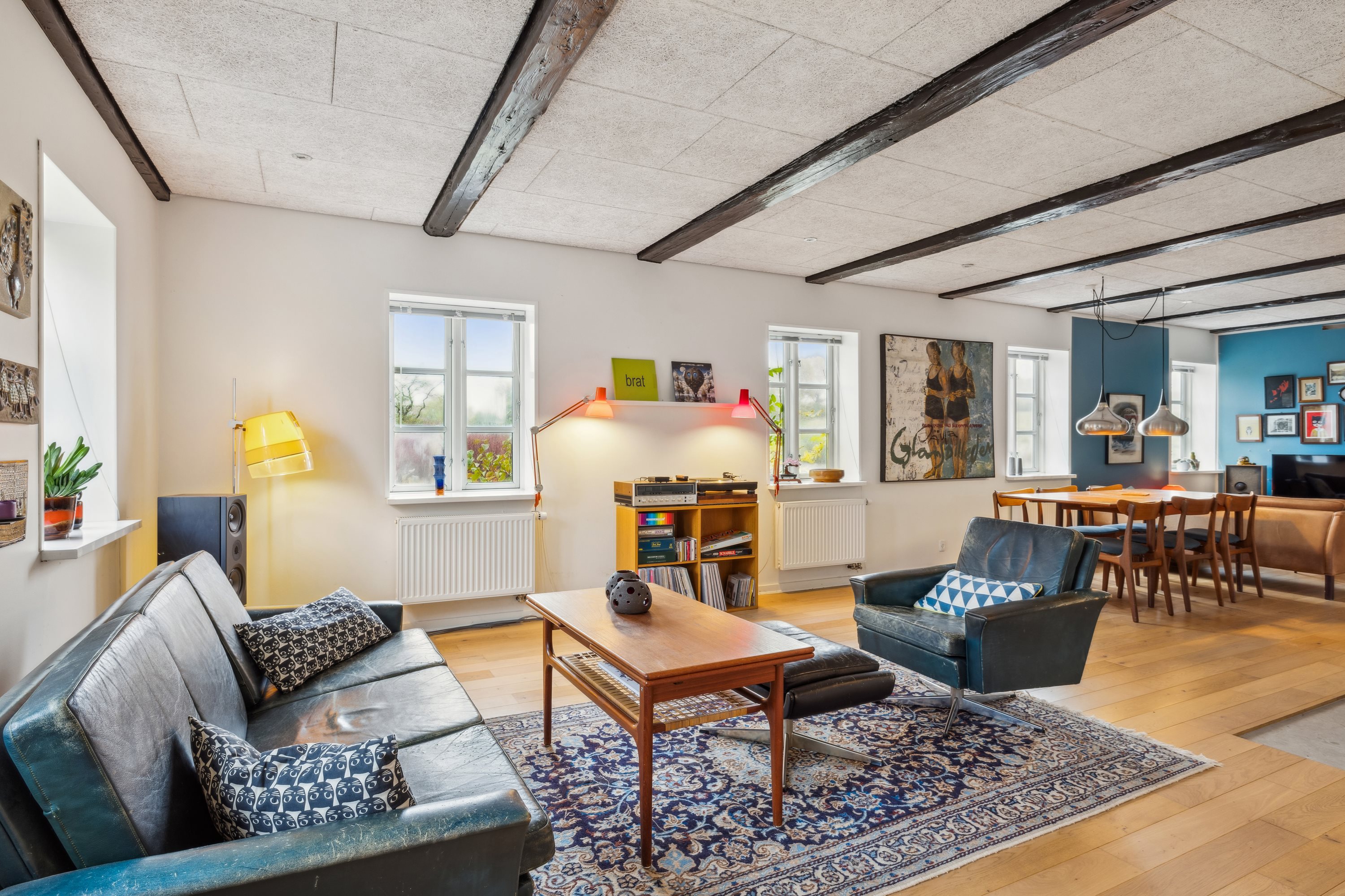 Fremhævet stue billede i fuldskærmstilstand. Billede af Nedergårdsvej 8, Foulum, 8830 Tjele