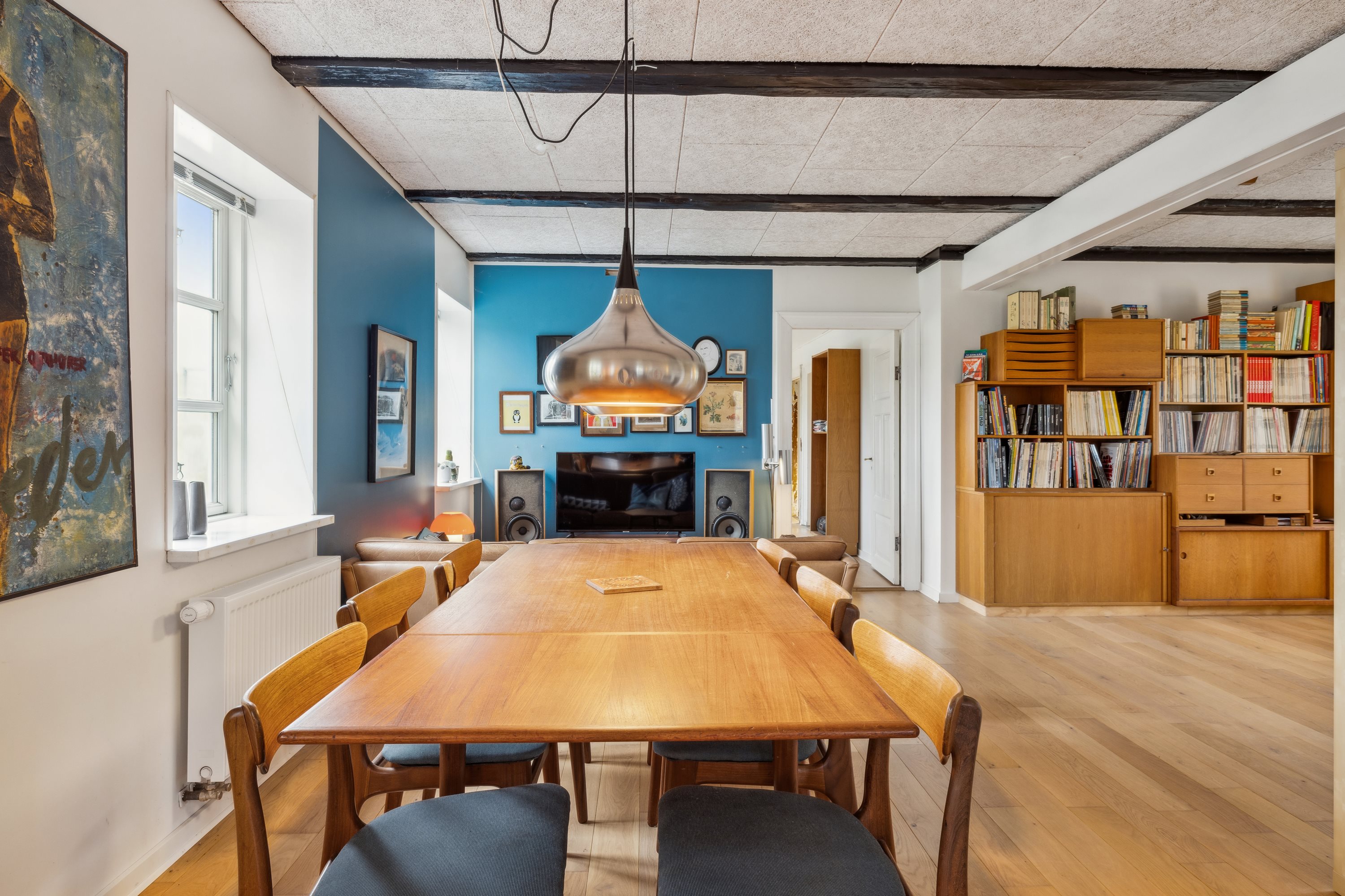 Fremhævet stue billede i fuldskærmstilstand. Billede af Nedergårdsvej 8, Foulum, 8830 Tjele