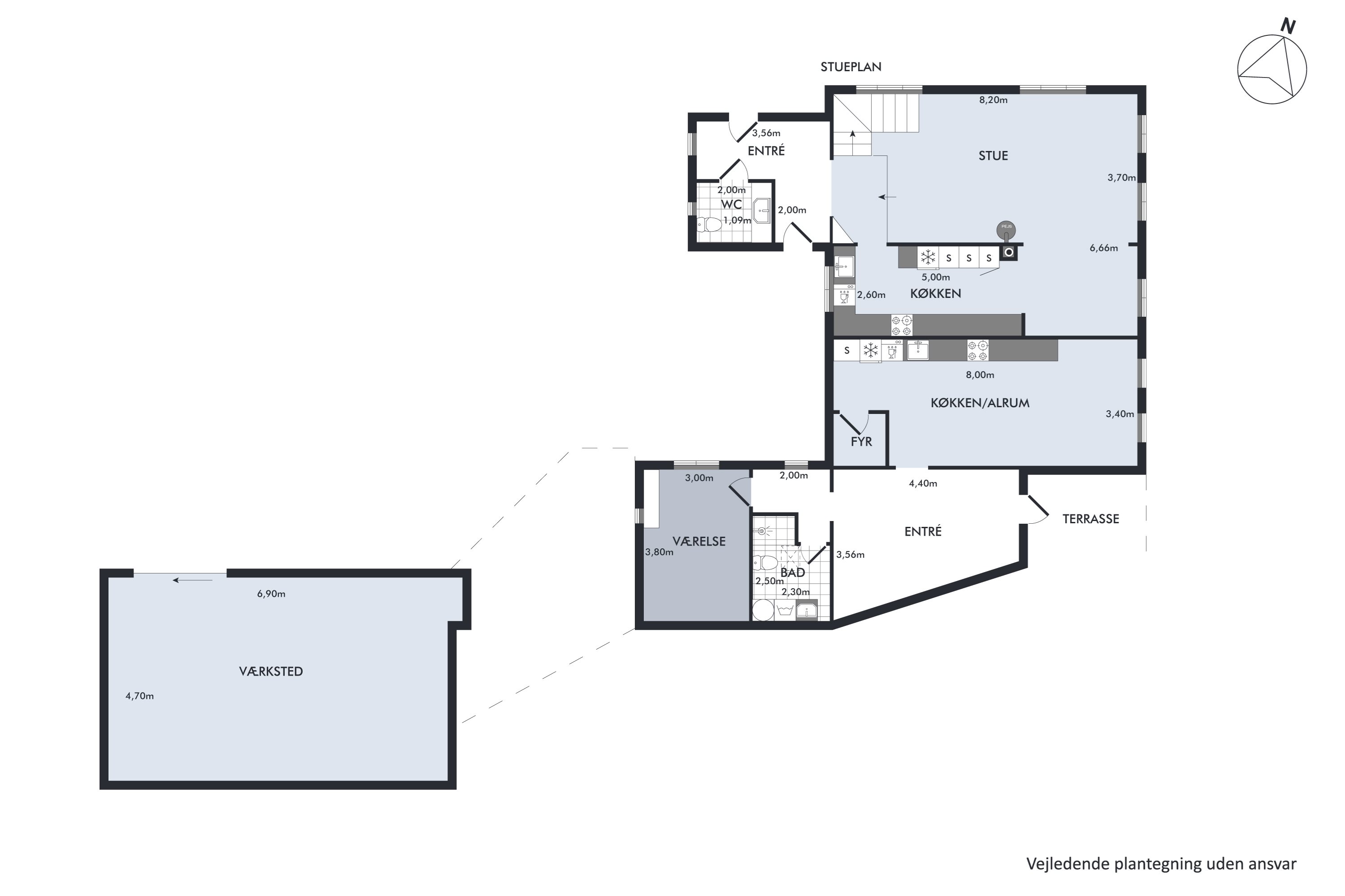 Plantegninger billede af Munkegårdsvej 27, 3490 Kvistgård