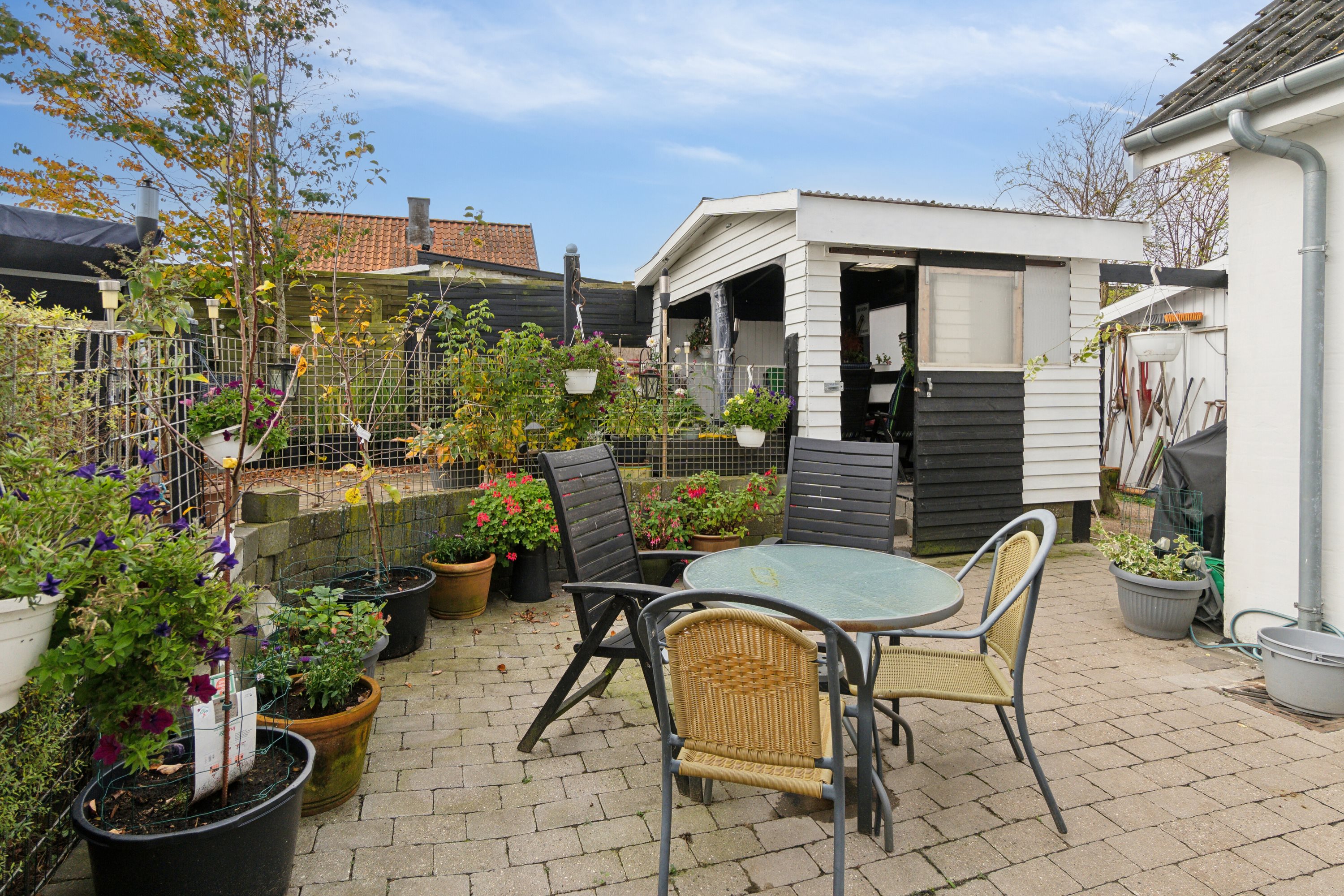 Fremhævet terrasse billede i fuldskærmstilstand. Billede af Holbækvej 324, Knabstrup, 4440 Mørkøv