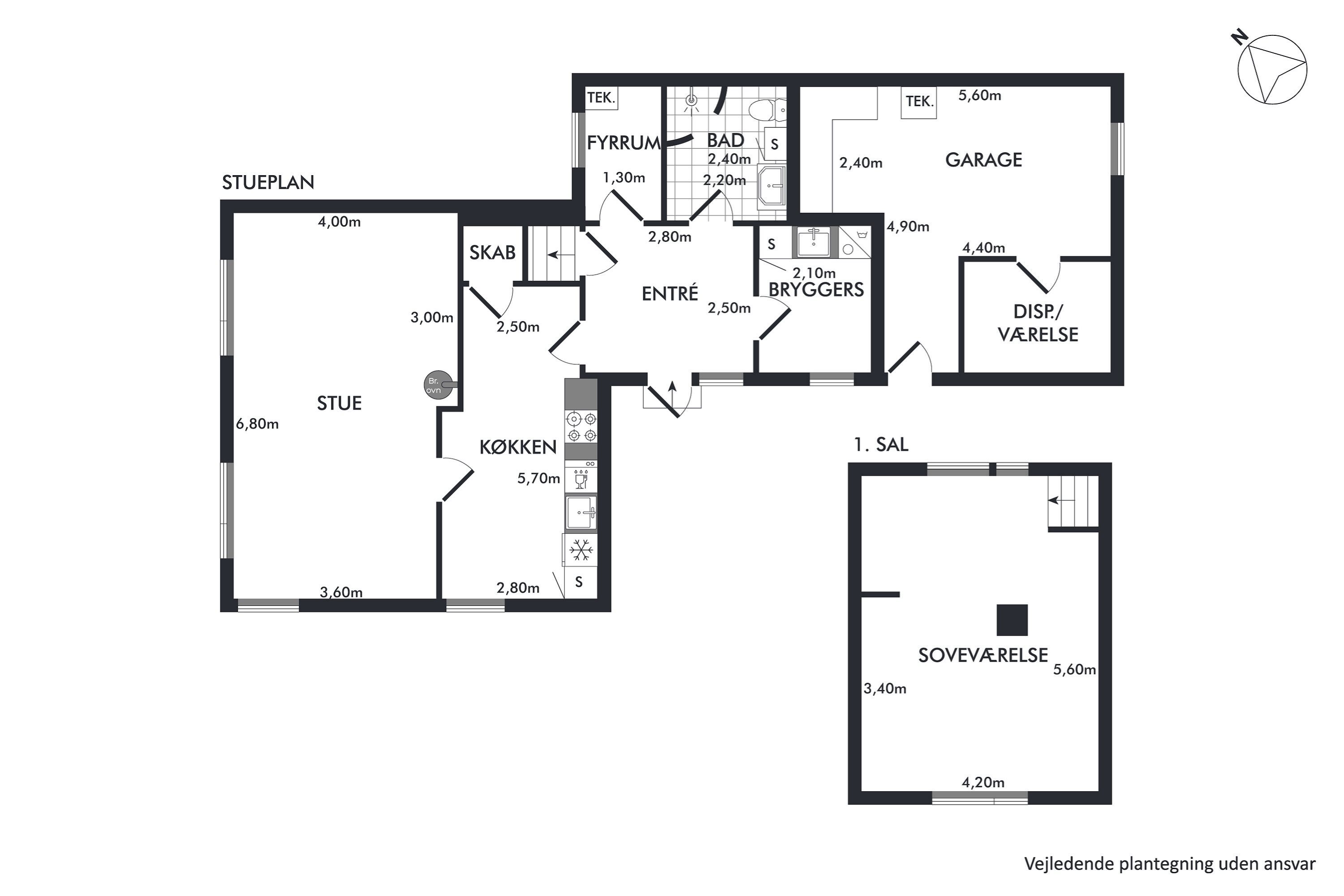Plantegninger billede af Tøndervej 11, 6580 Vamdrup