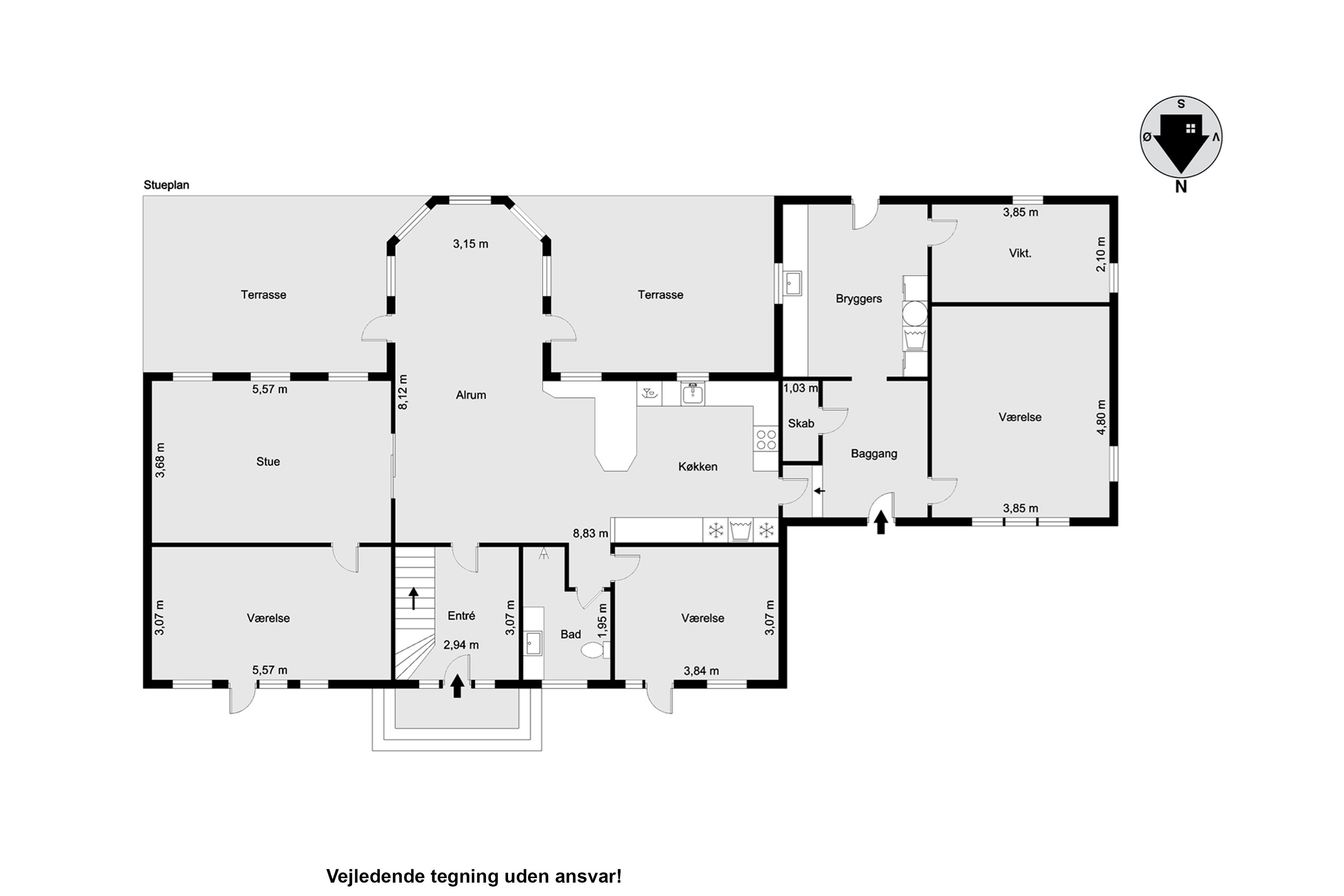 Plantegninger billede af Halkærvej 91, Skørbæk, 9240 Nibe