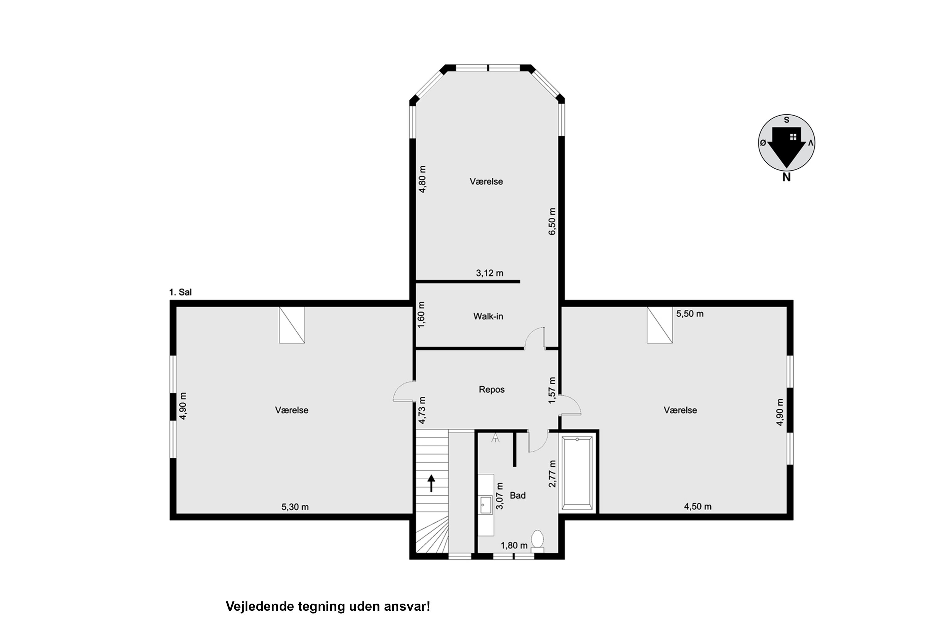 Plantegninger billede af Halkærvej 91, Skørbæk, 9240 Nibe