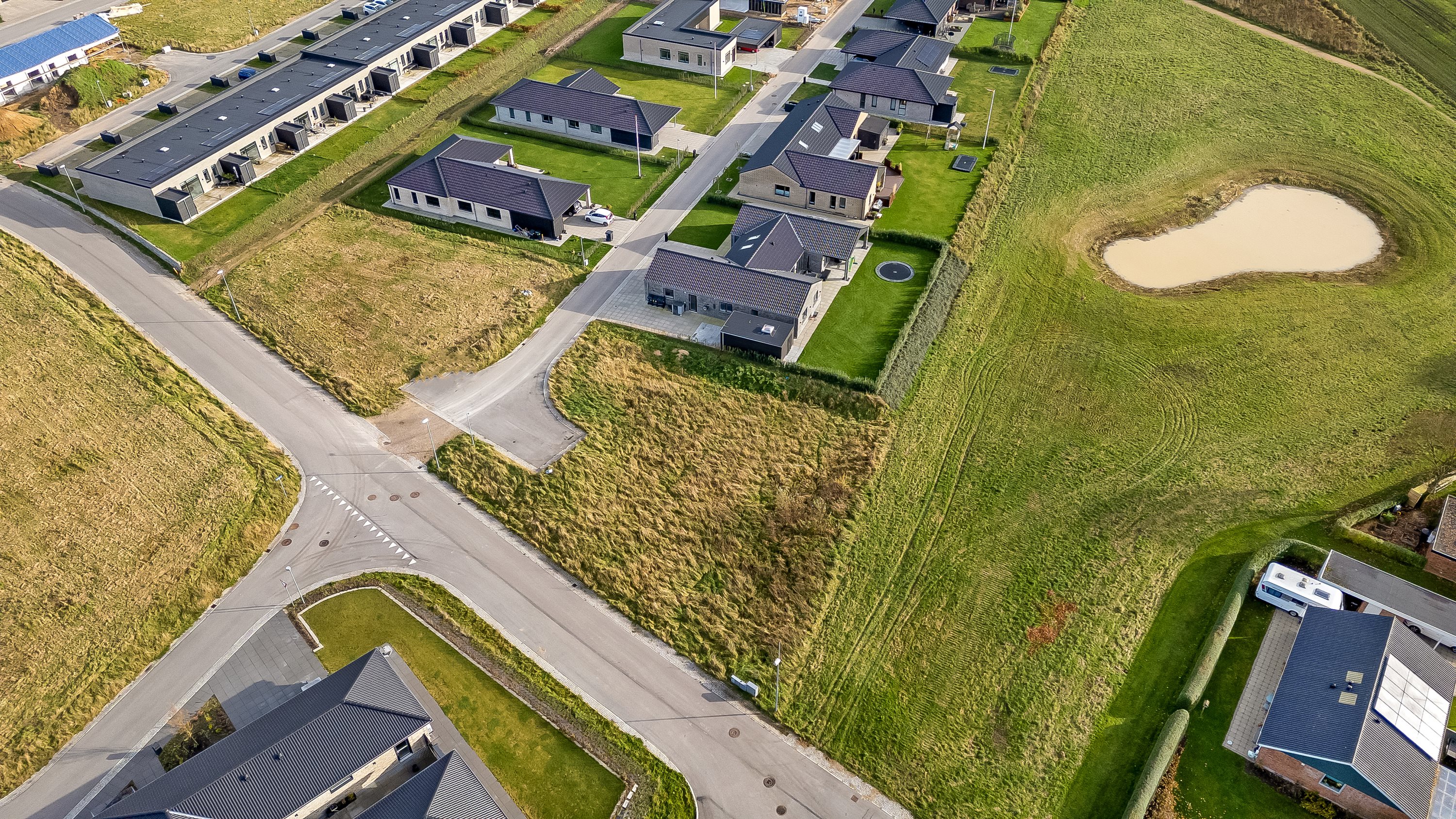Fremhævet luftfoto billede i fuldskærmstilstand. Billede af Tvillingerne 19, Hornshøj, 7500 Holstebro