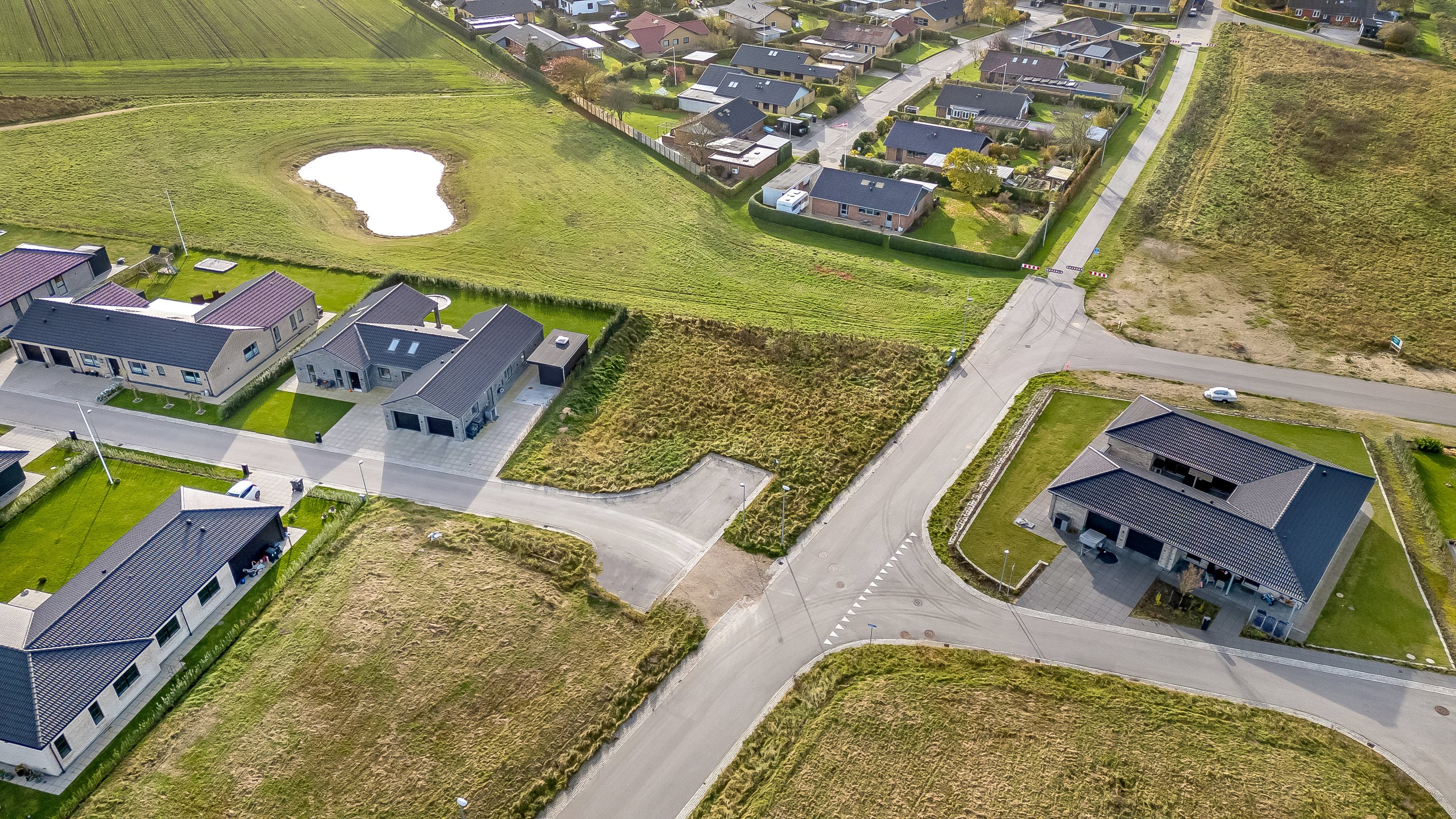 Fremhævet luftfoto billede i fuldskærmstilstand. Billede af Tvillingerne 19, Hornshøj, 7500 Holstebro